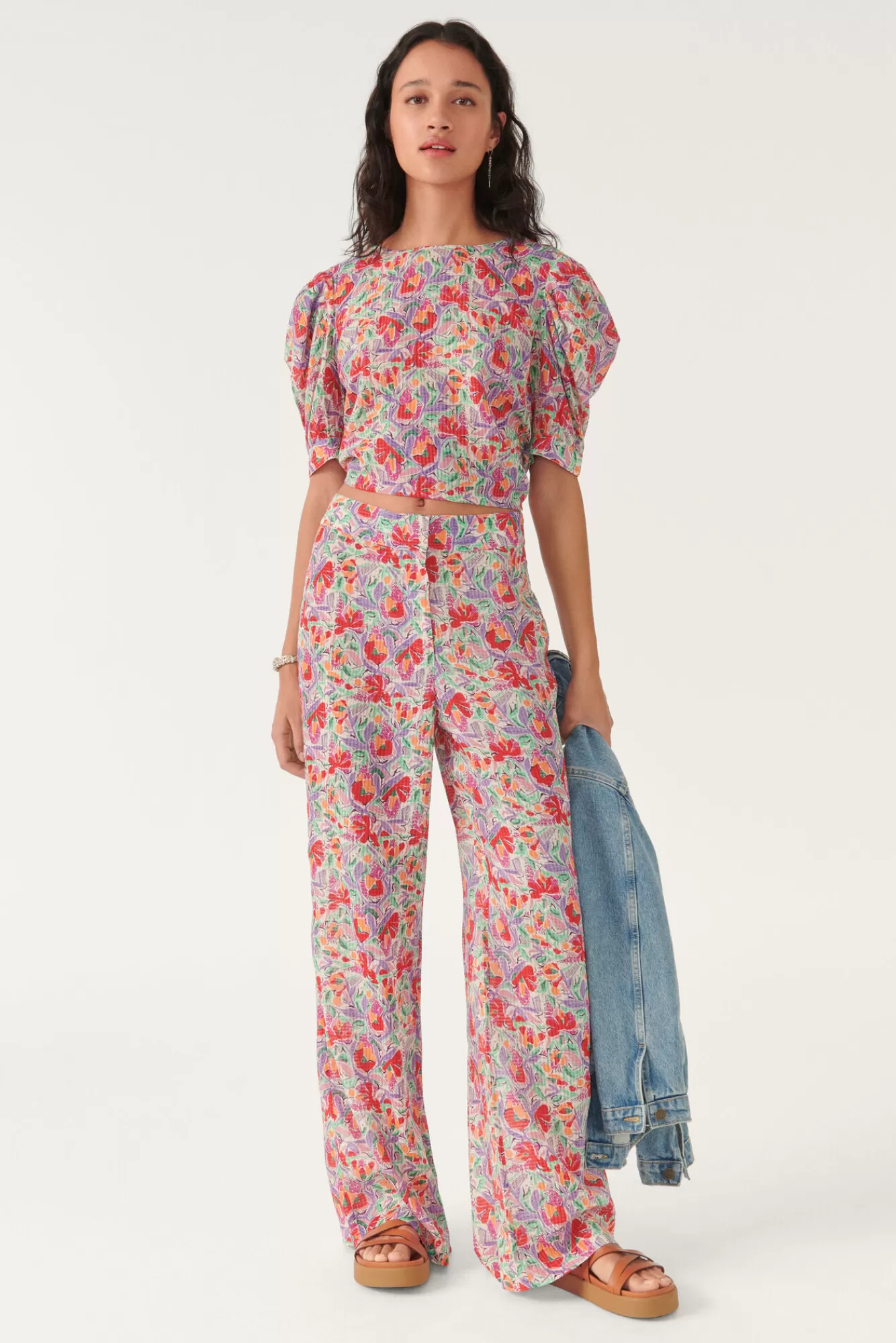 ba&sh Pantalons*Abo. Blanc Ecru