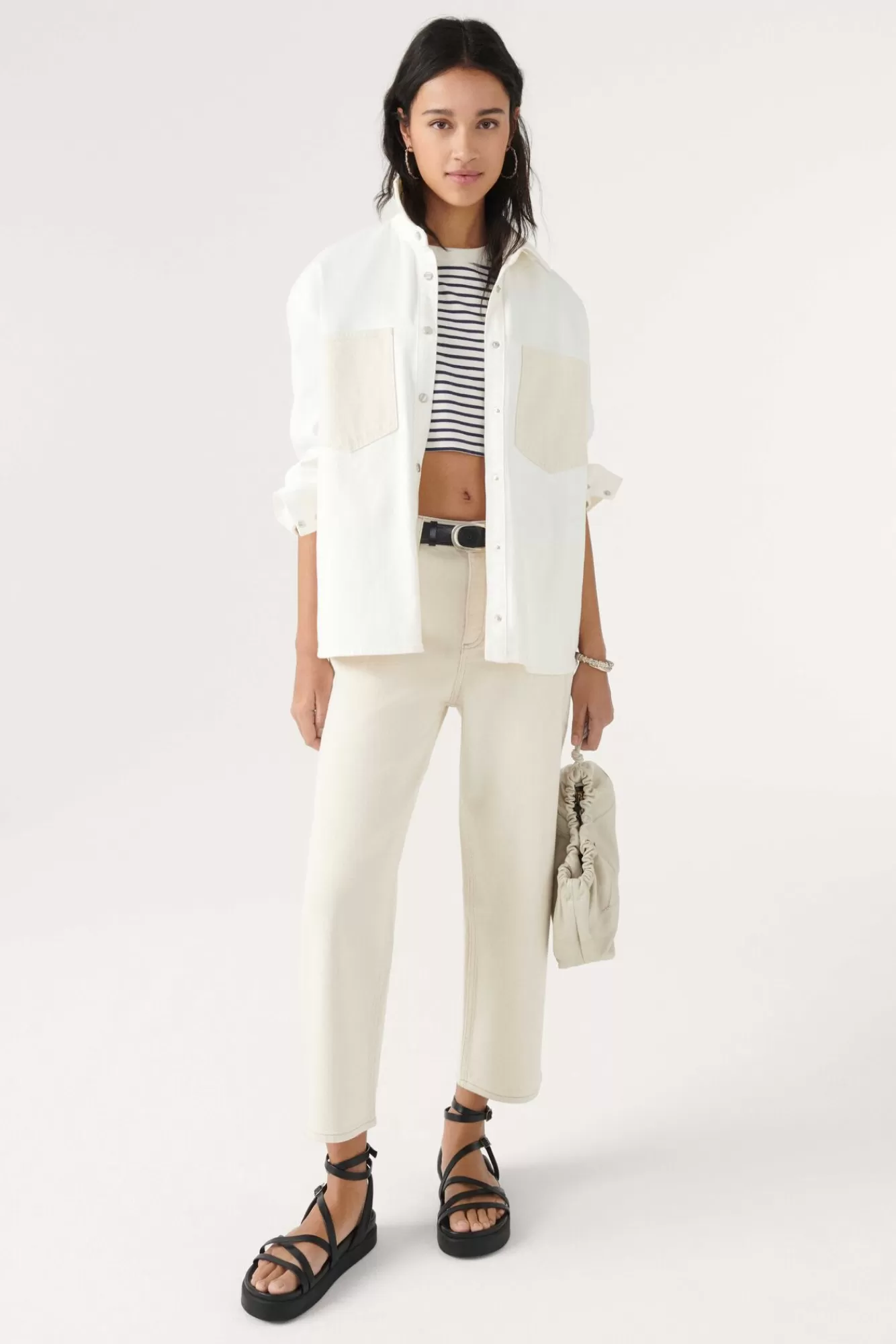 ba&sh Denim*Aime. Blanc Ecru