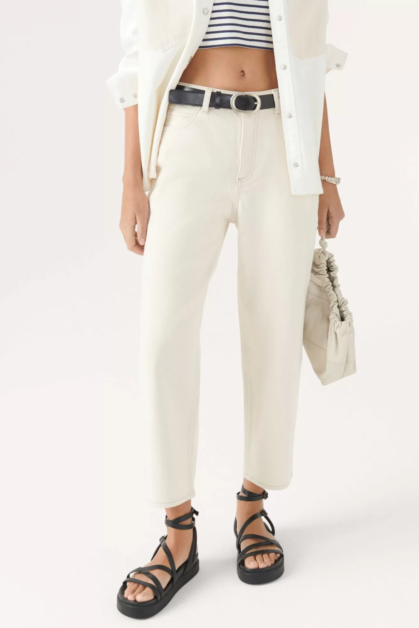 ba&sh Denim*Aime. Blanc Ecru