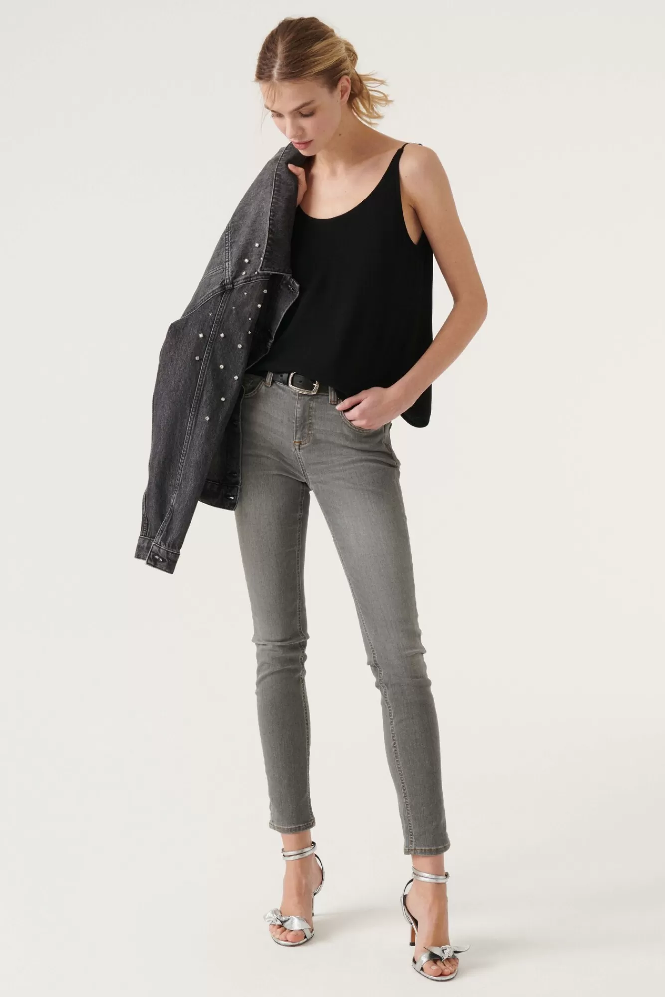 ba&sh Denim*Aimie. Gris
