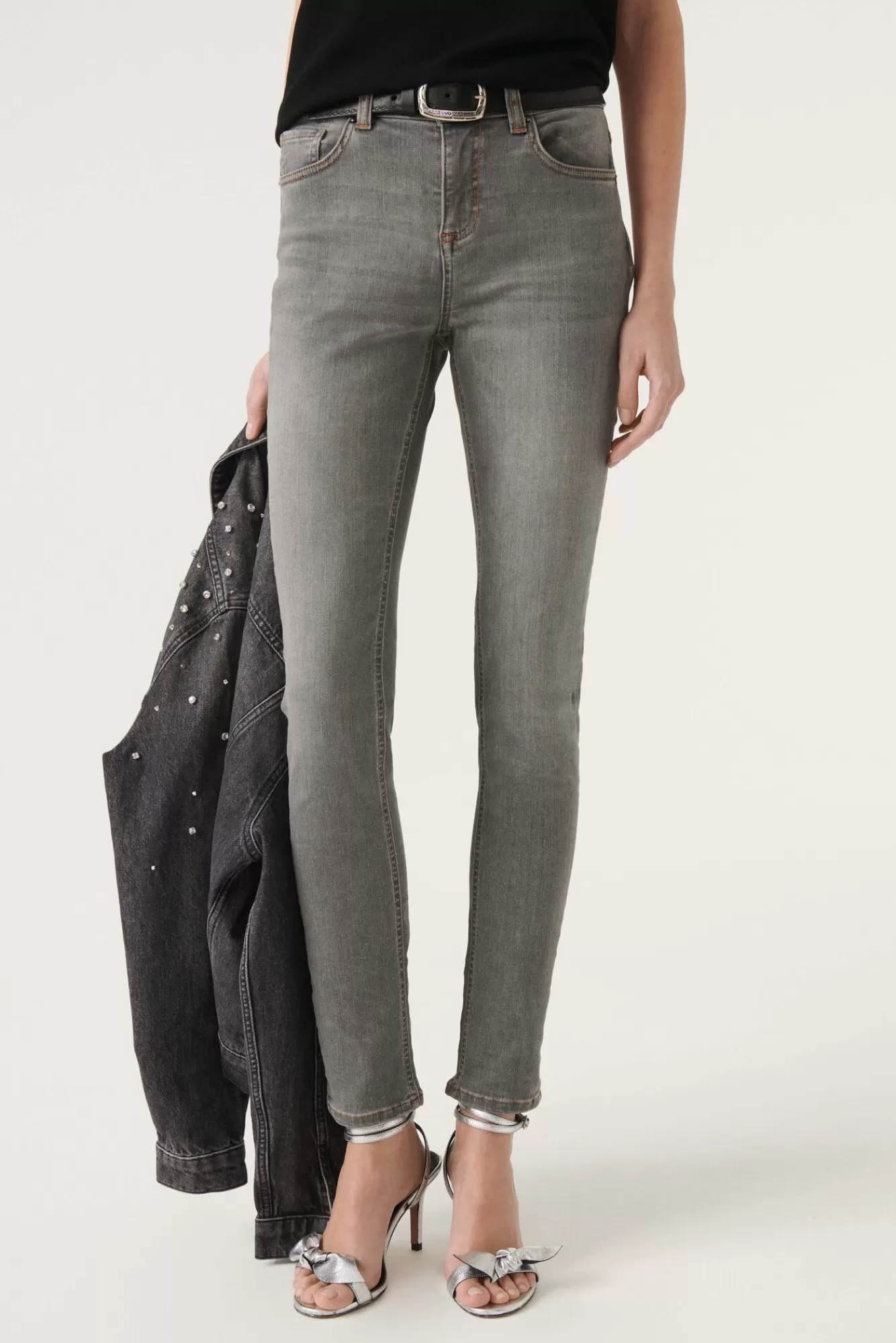 ba&sh Denim*Aimie. Gris