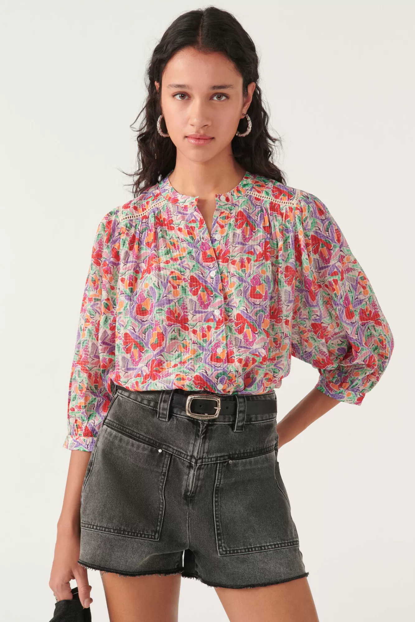 ba&sh Tops & Chemises*Amedee. Blanc Ecru