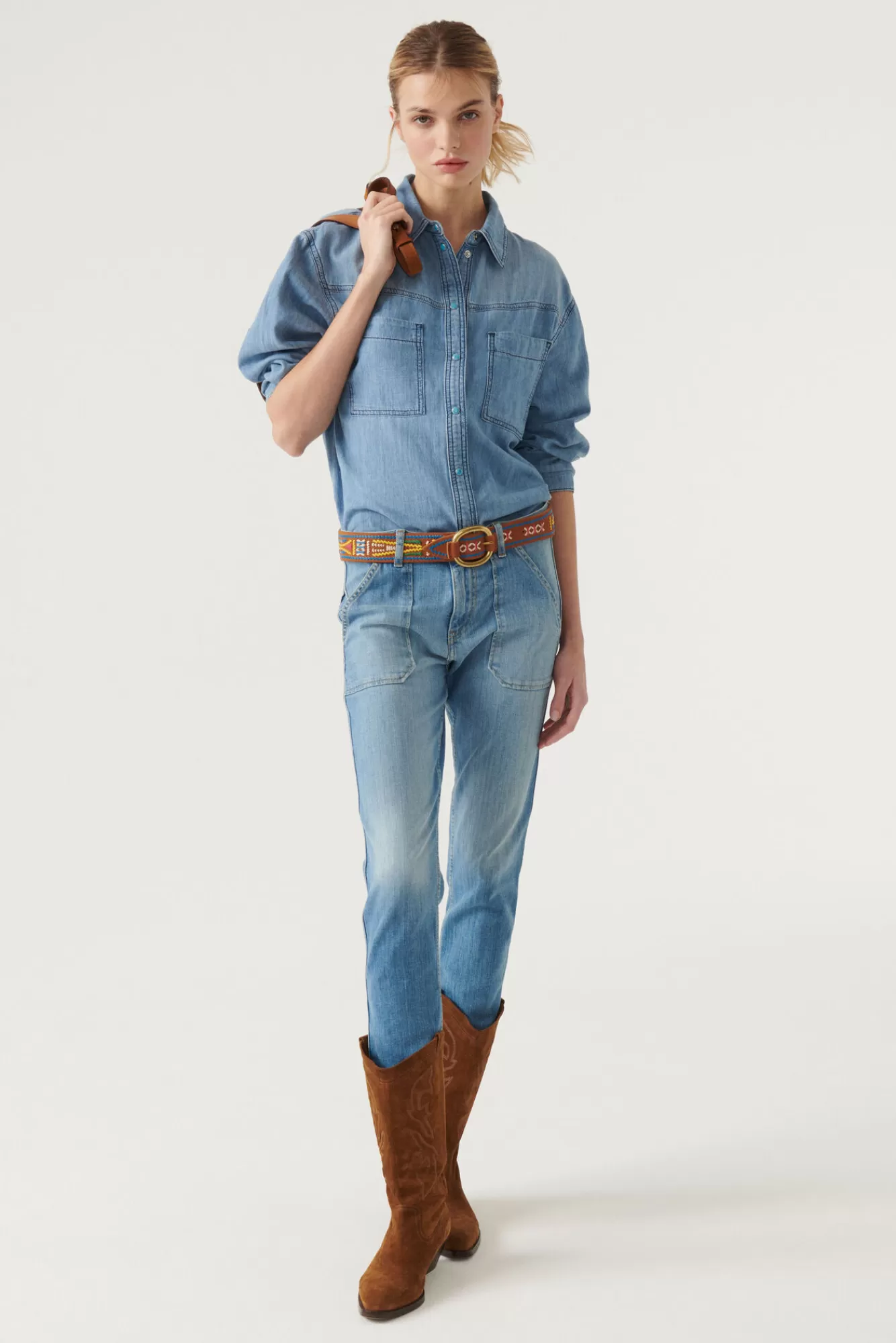 ba&sh Tops & Chemises*Ancel. Denim