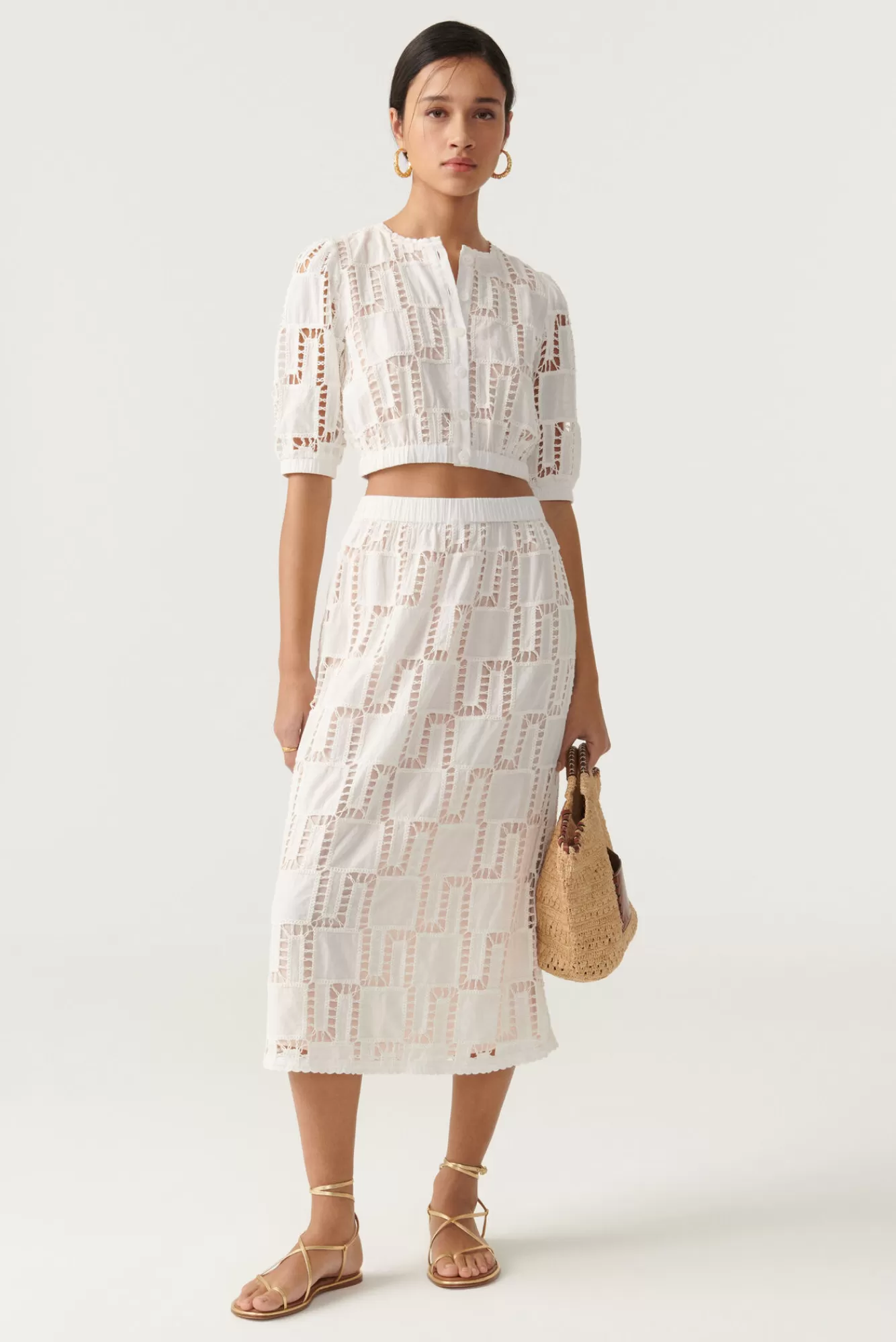 ba&sh Jupes & Shorts*Anira. Blanc Ecru