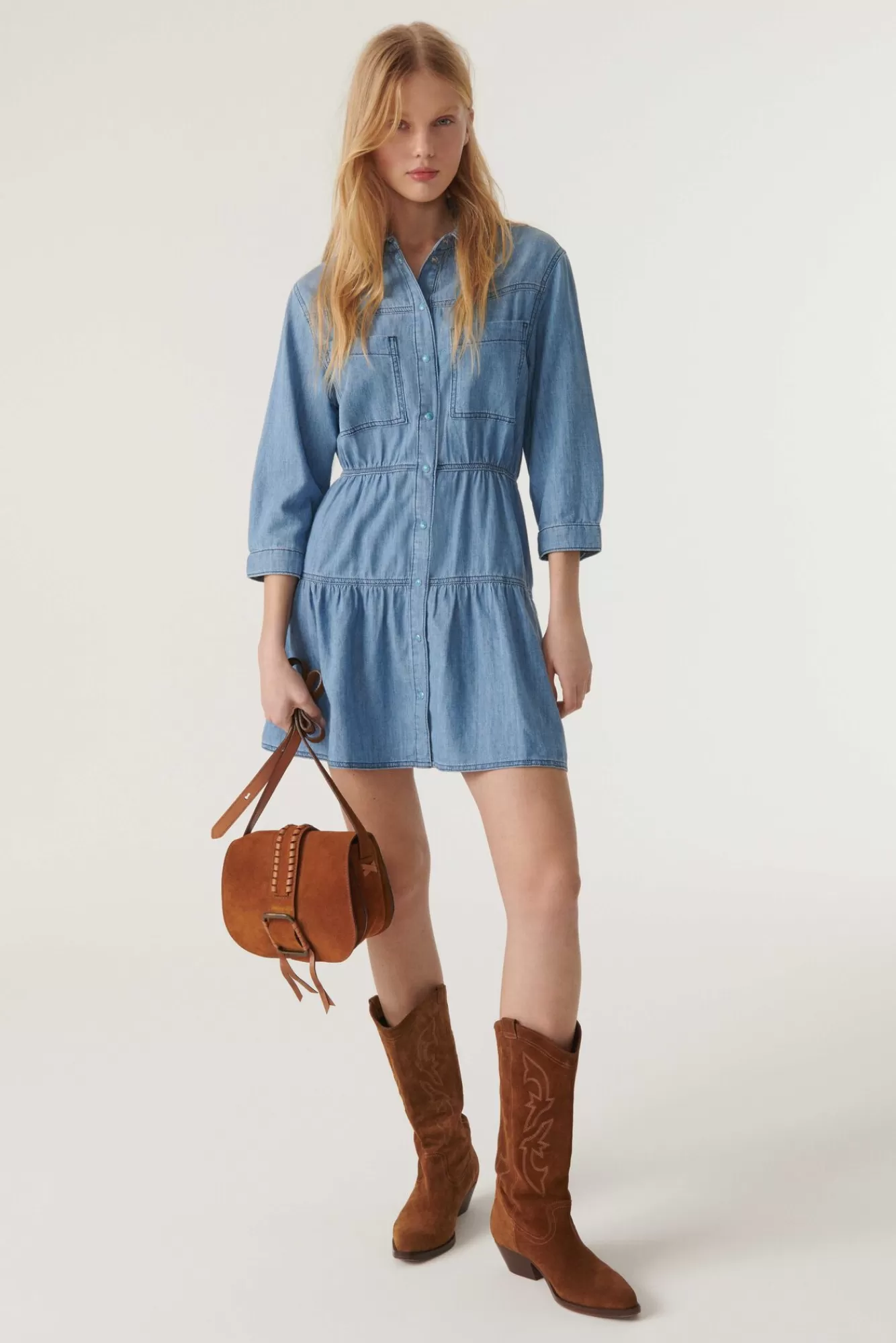 ba&sh Robes*Aquaria. Denim