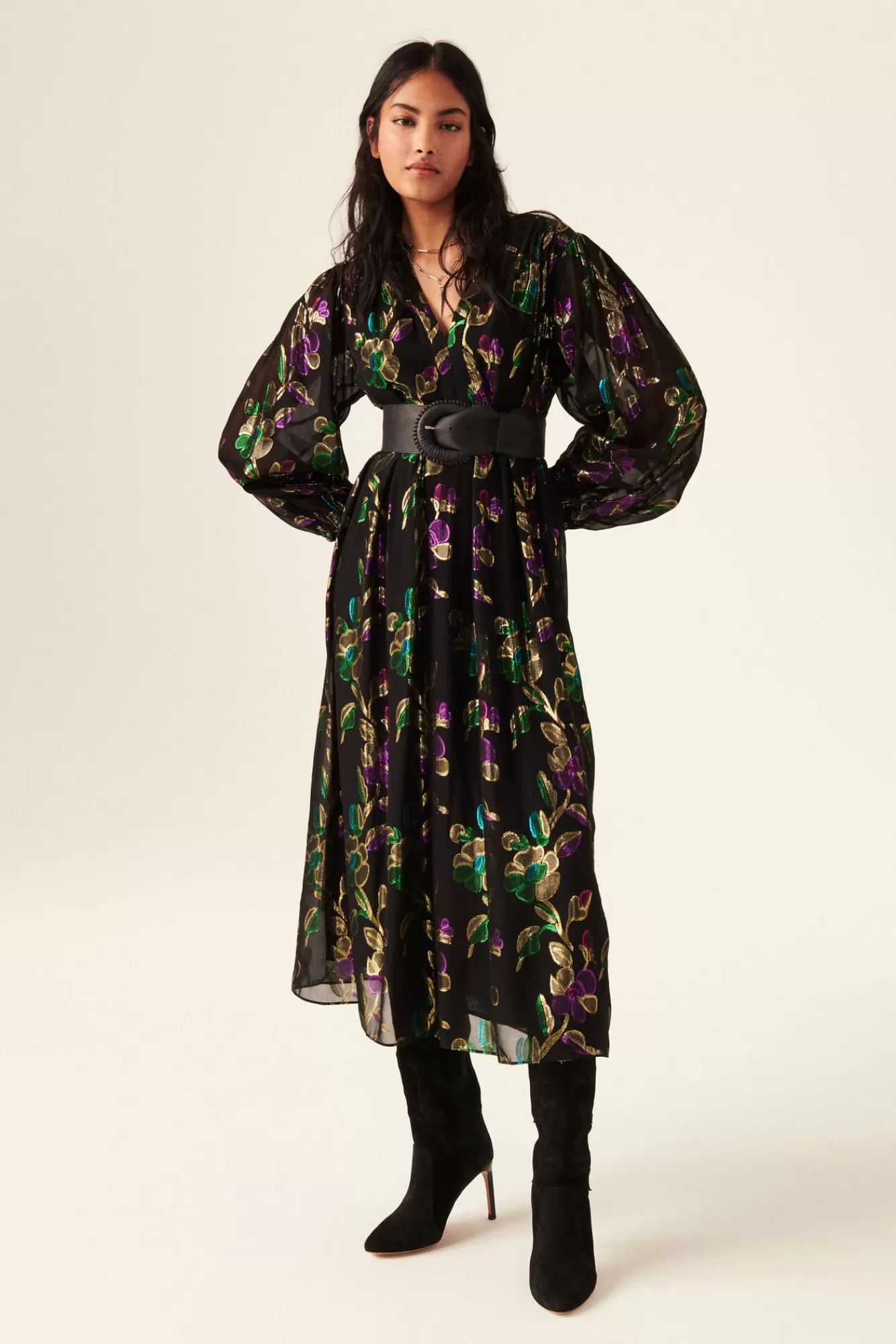 ba&sh Robes*Ashley. Noir