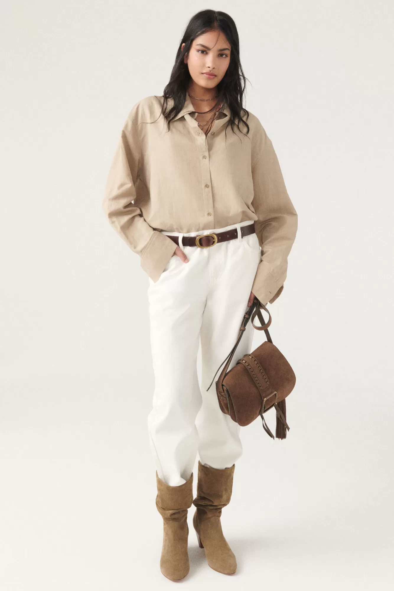 ba&sh Tops & Chemises*Benco. Beige