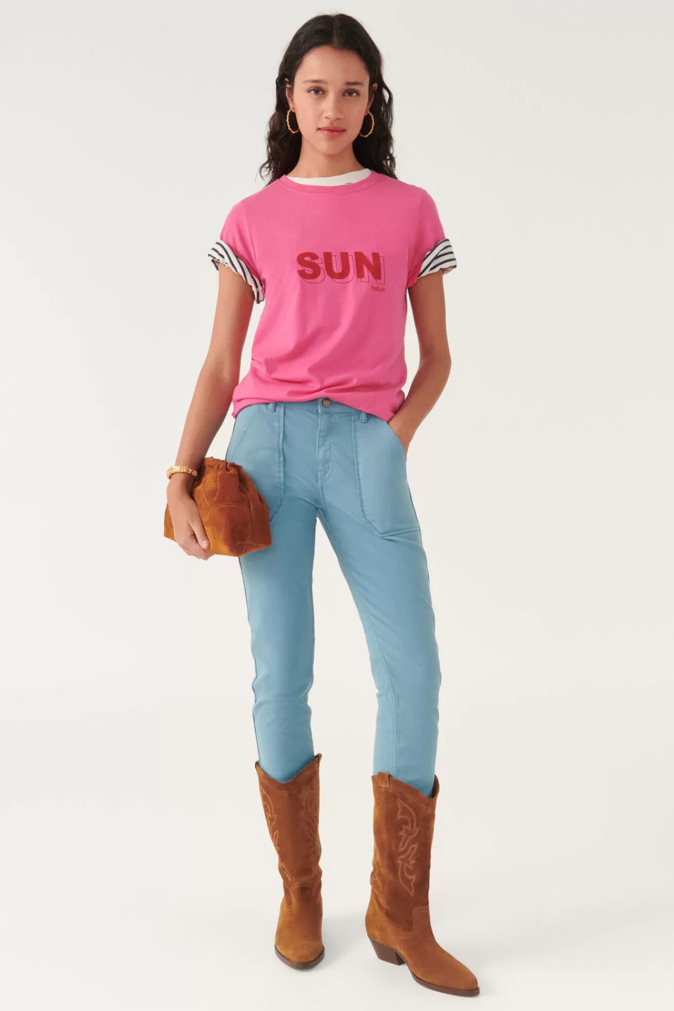 ba&sh Pantalons*Csally. Blanc