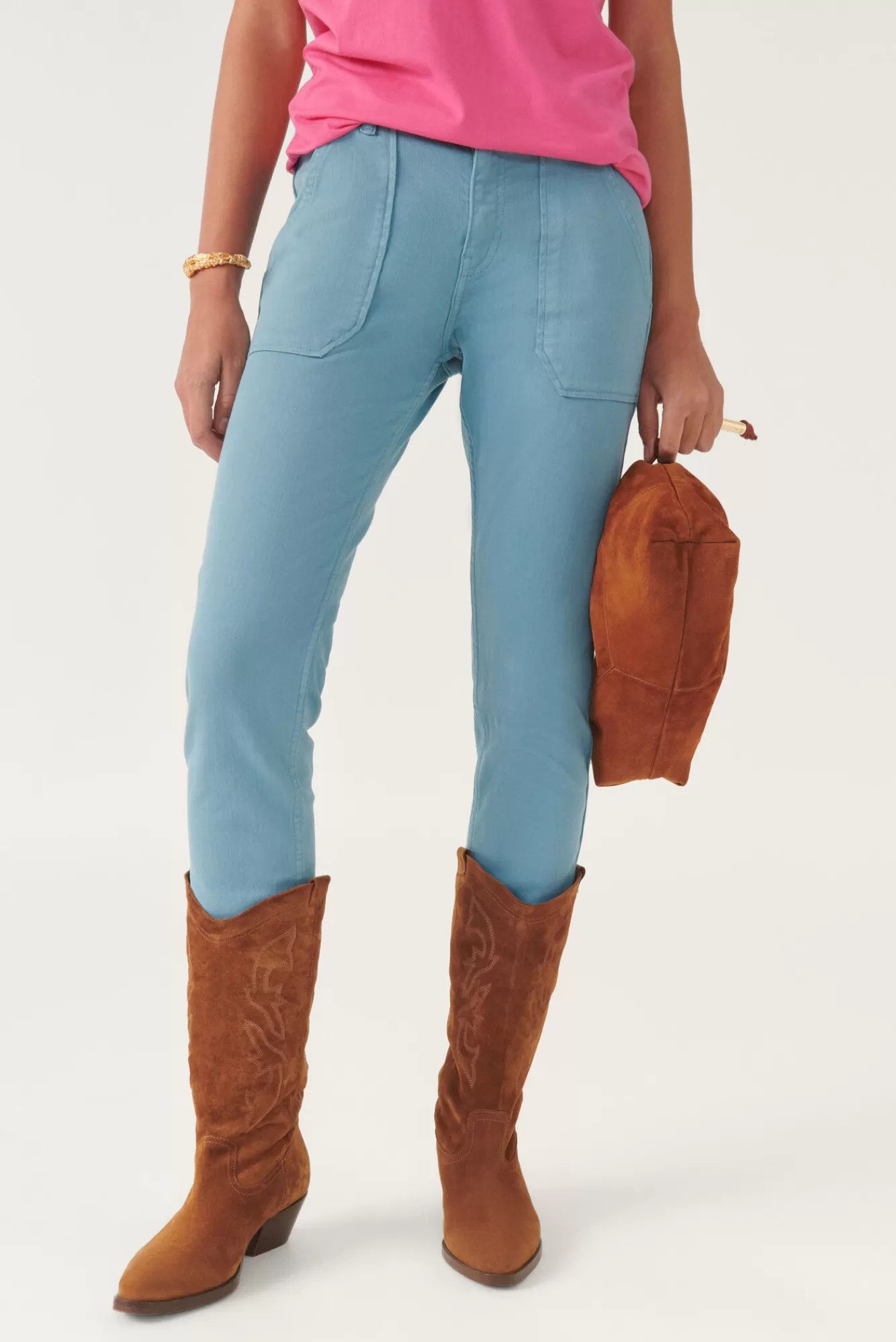 ba&sh Pantalons*Csally. Blanc