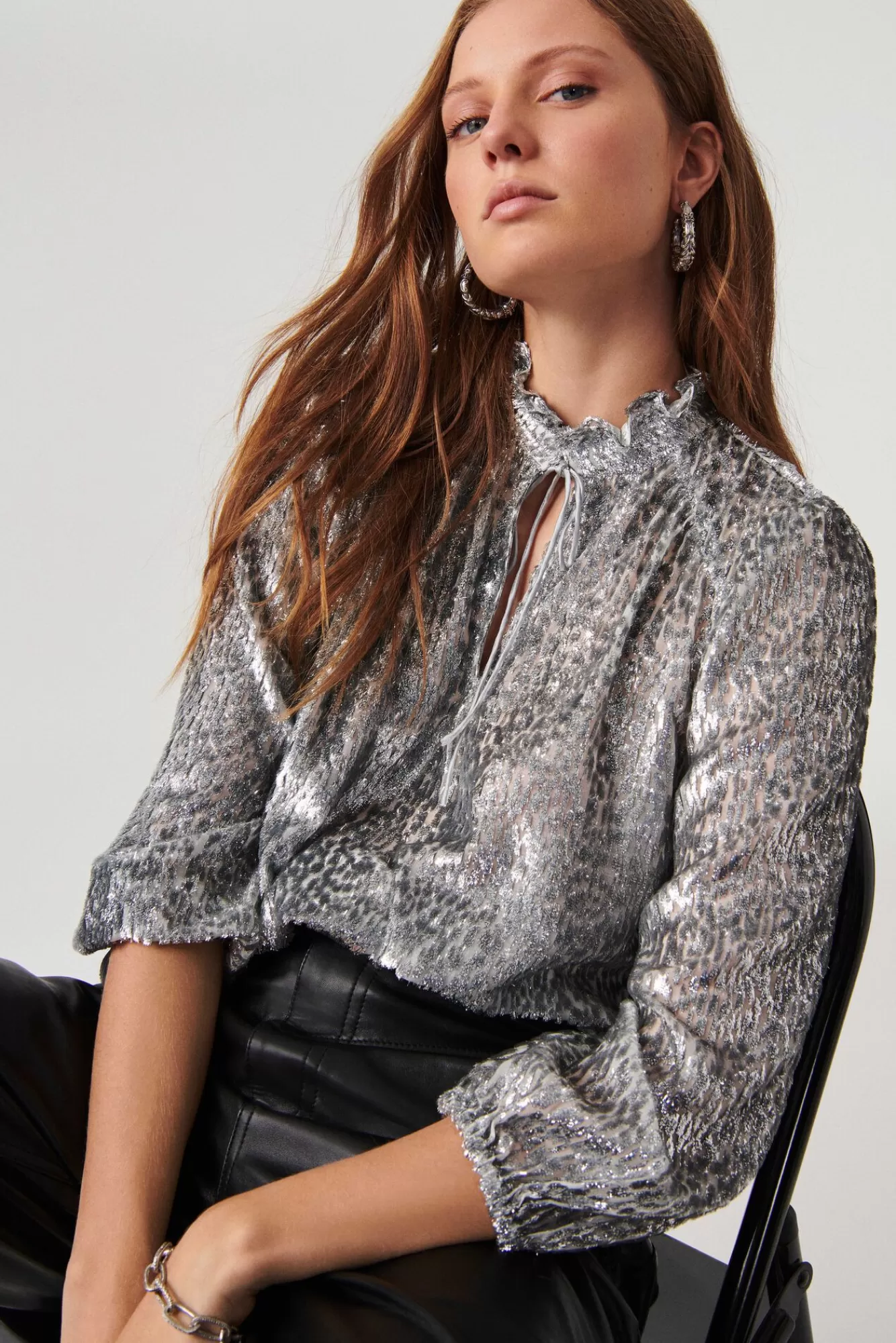 ba&sh Tops & Chemises*Dalla. Gris