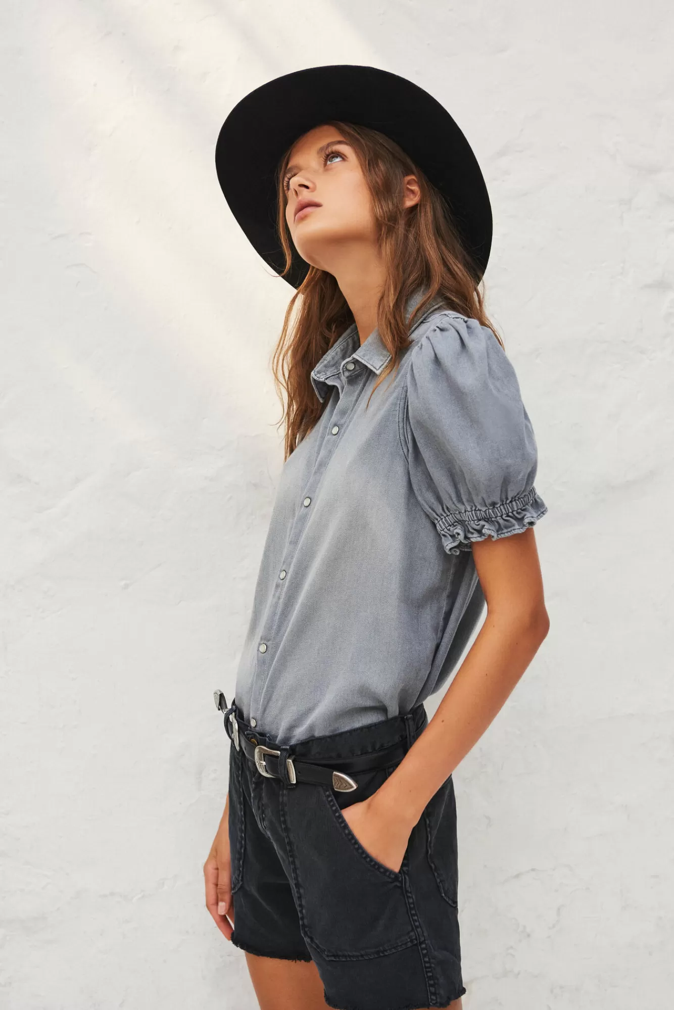 ba&sh Tops & Chemises*Danee. Gris
