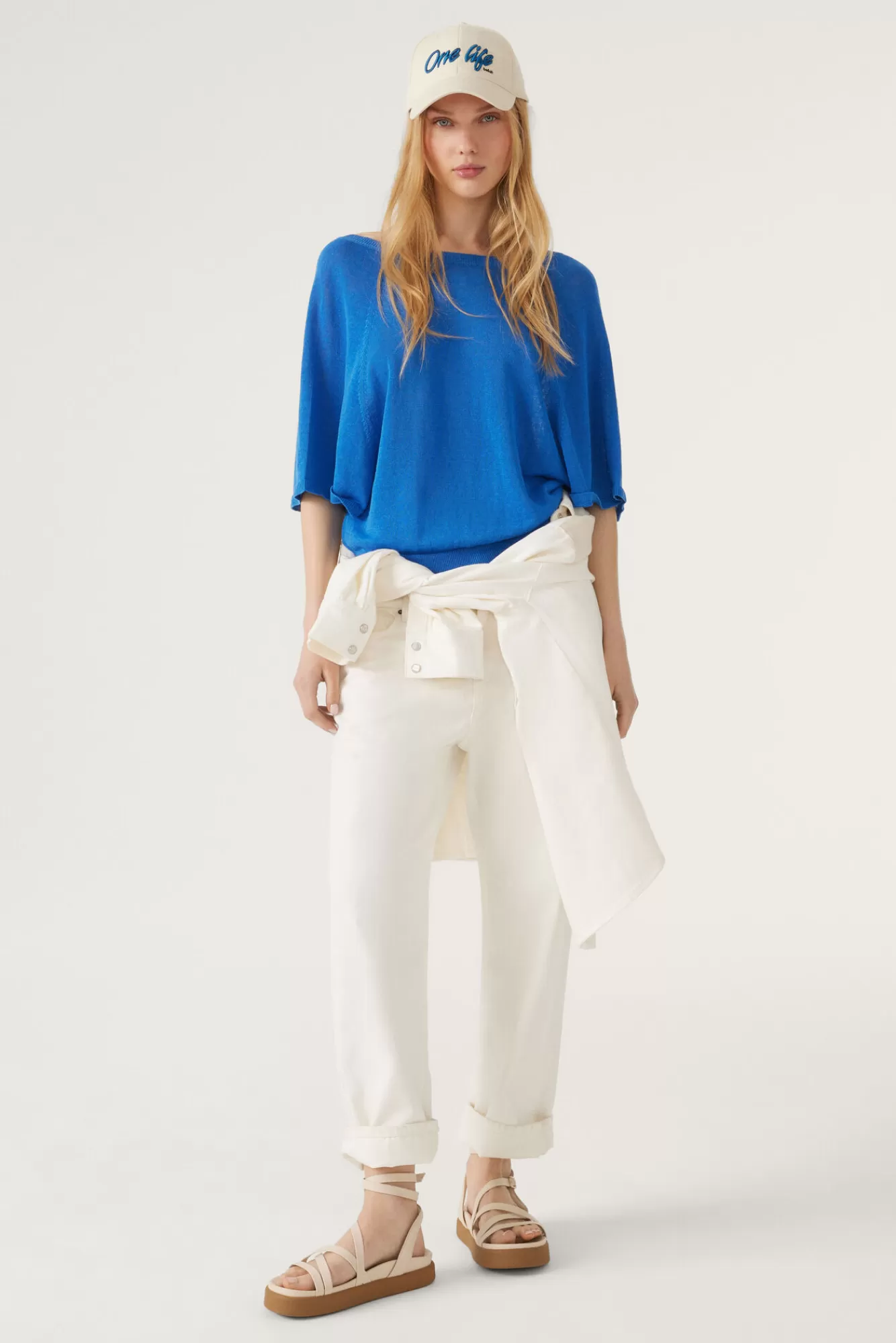 ba&sh Mailles*Domino. Blanc Ecru