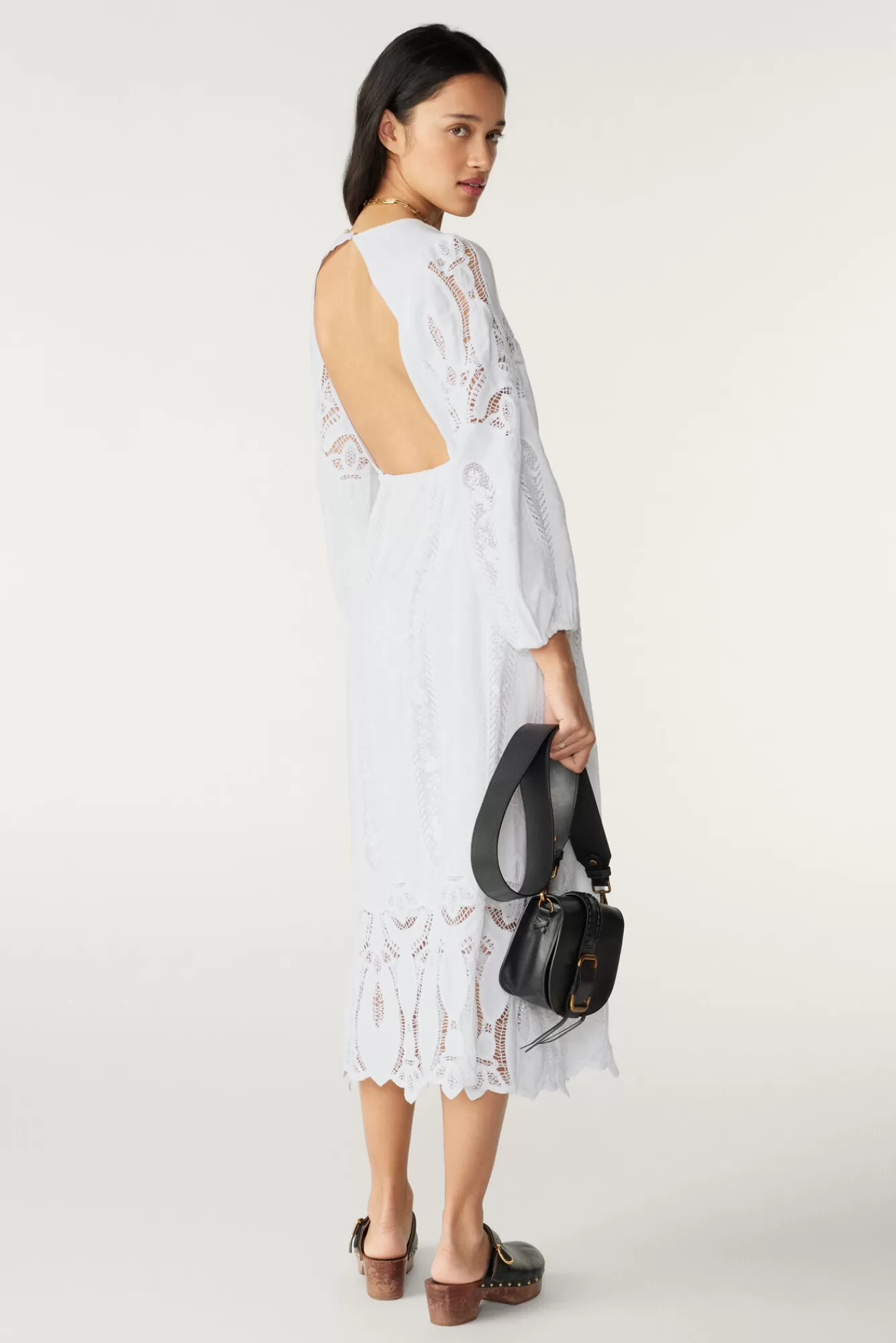 ba&sh Robes*Eloise. Blanc Ecru