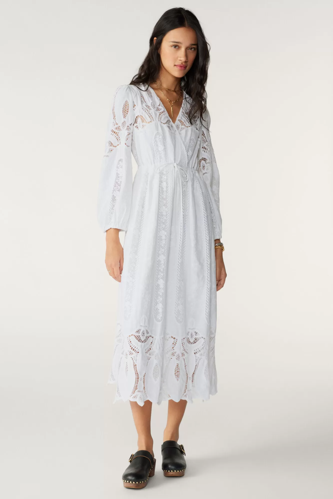ba&sh Robes*Eloise. Blanc Ecru