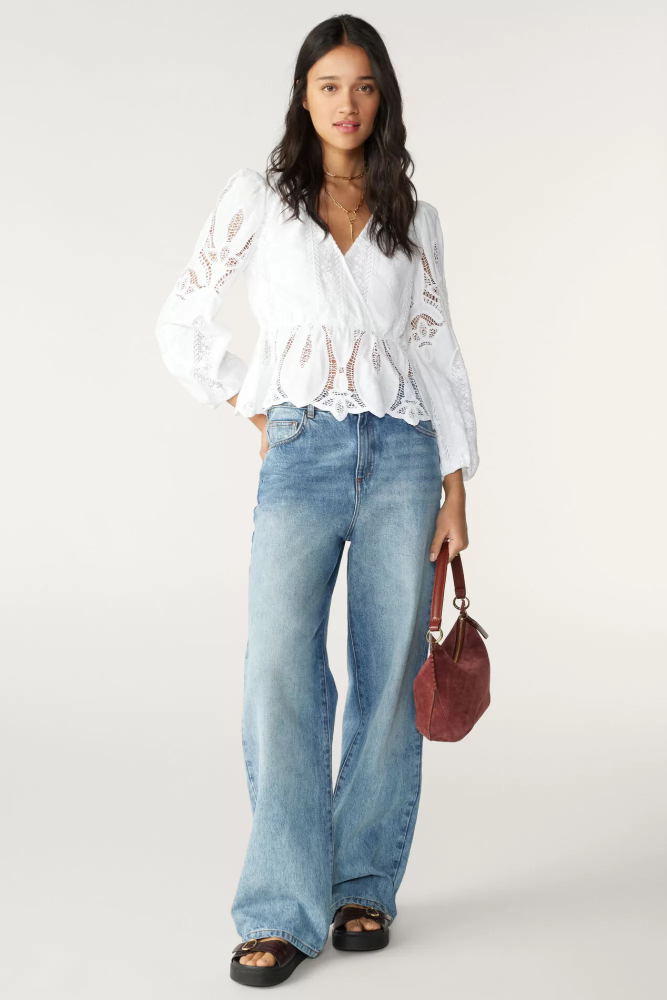 ba&sh Tops & Chemises*Etlin. Blanc Ecru