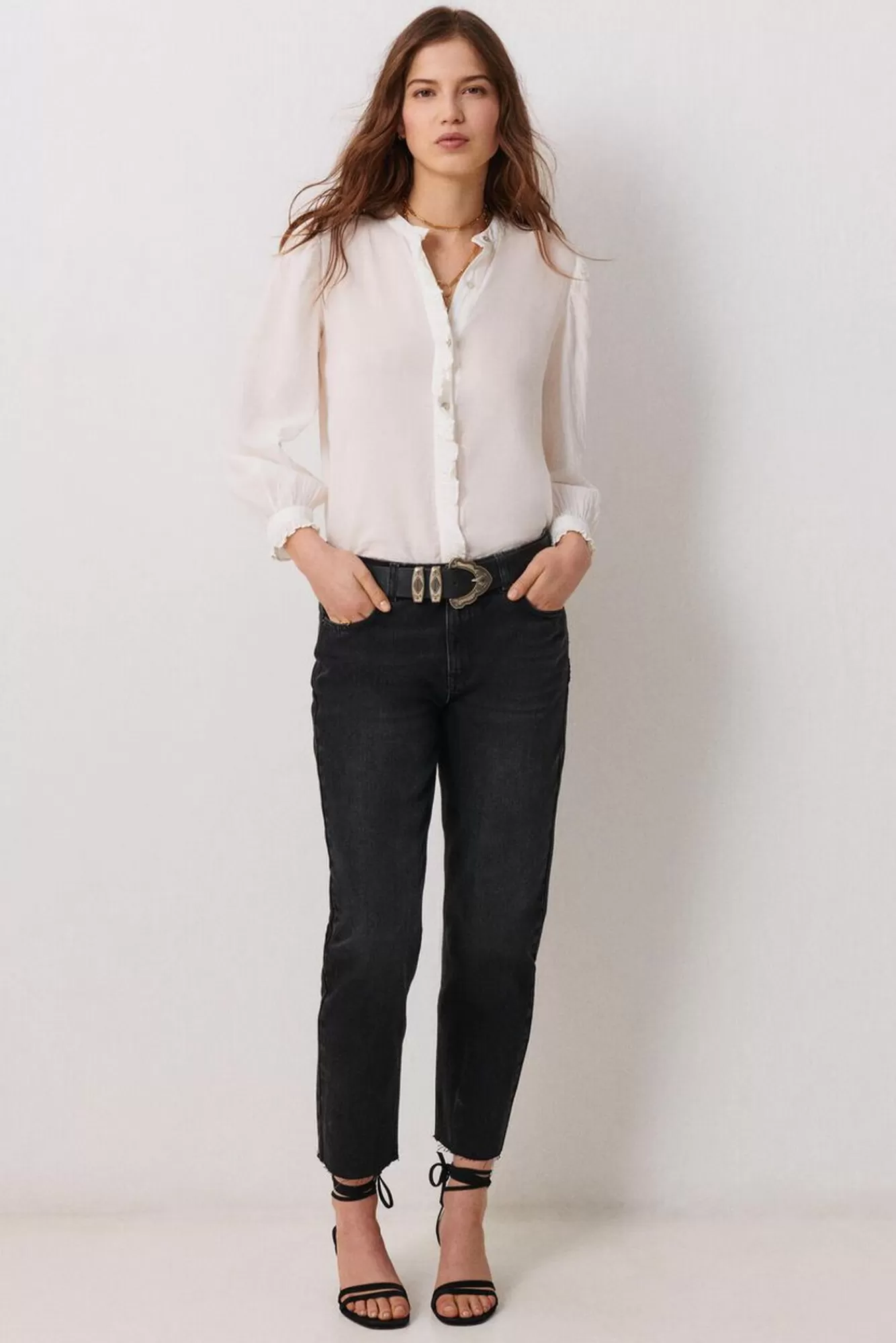 ba&sh Denim*Evan. Noir