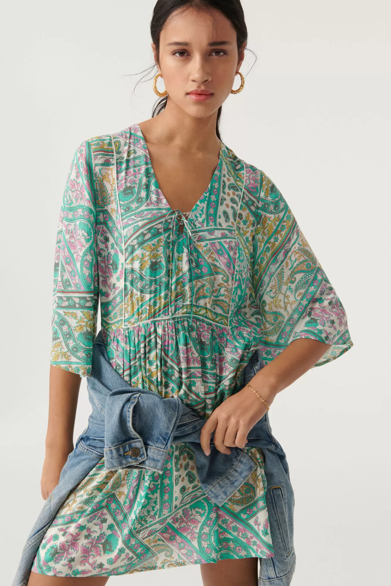 ba&sh Robes*Fleur. Vert