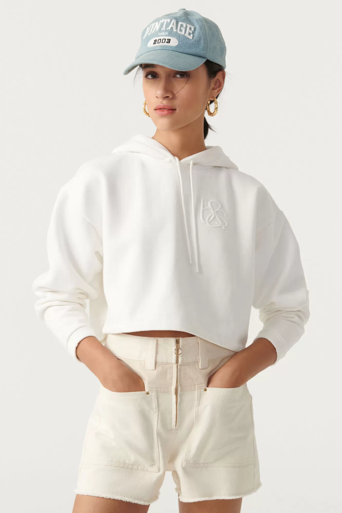ba&sh Sweatshirts*Helia. Blanc Ecru