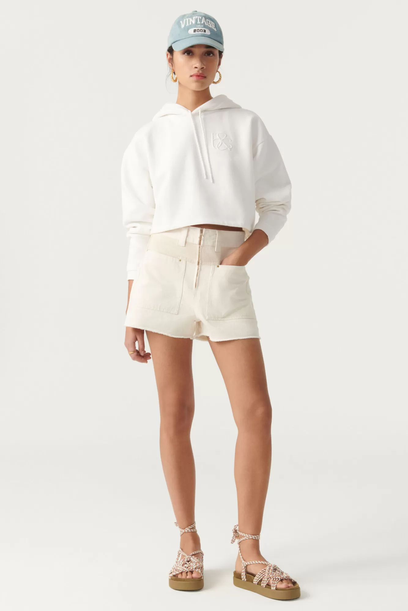 ba&sh Sweatshirts*Helia. Blanc Ecru