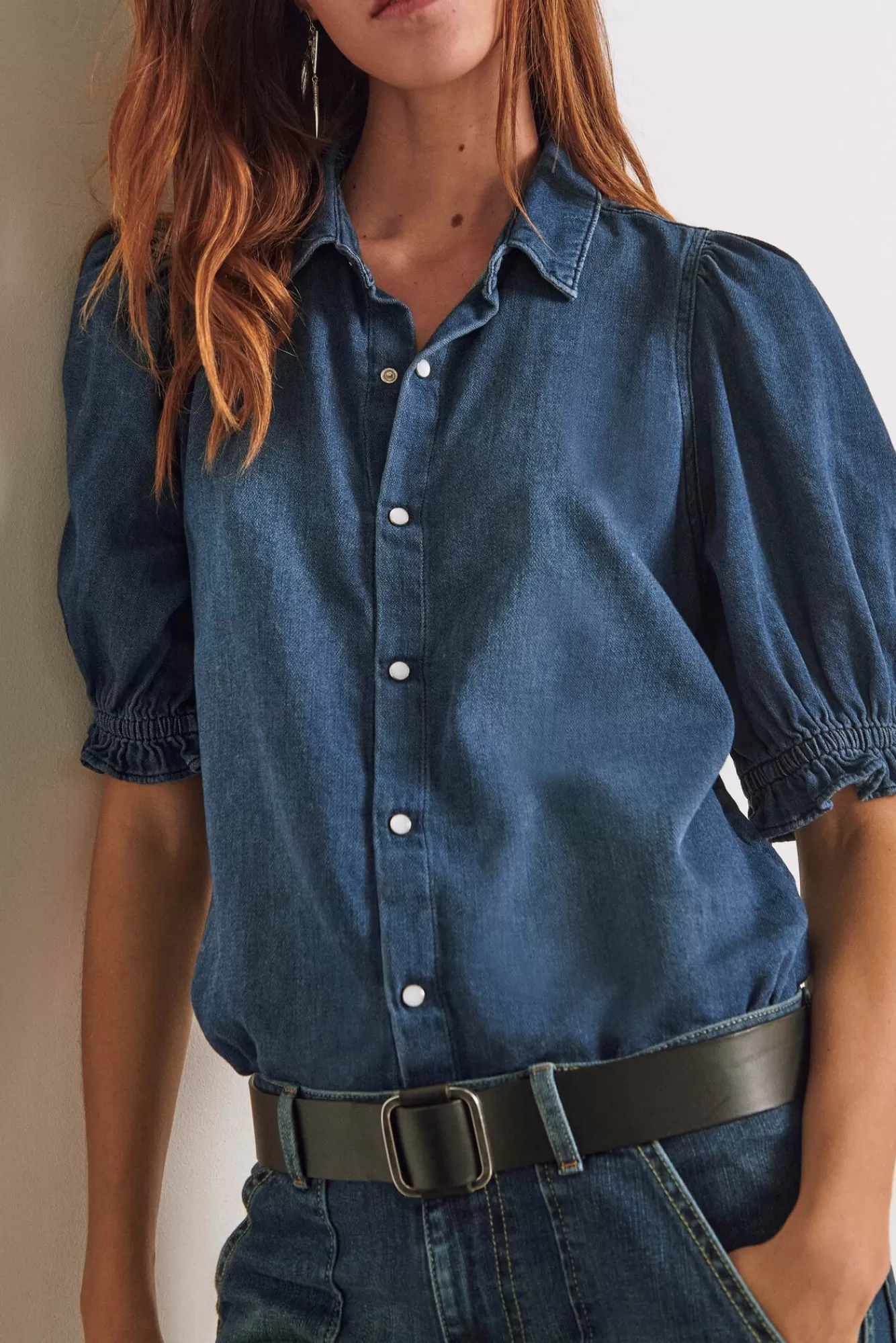 ba&sh Tops & Chemises*Honey. Denim