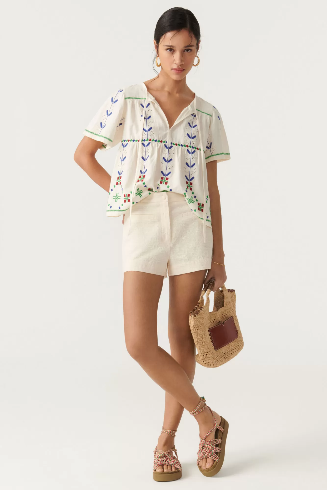 ba&sh Jupes & Shorts*Hopia. Blanc Ecru