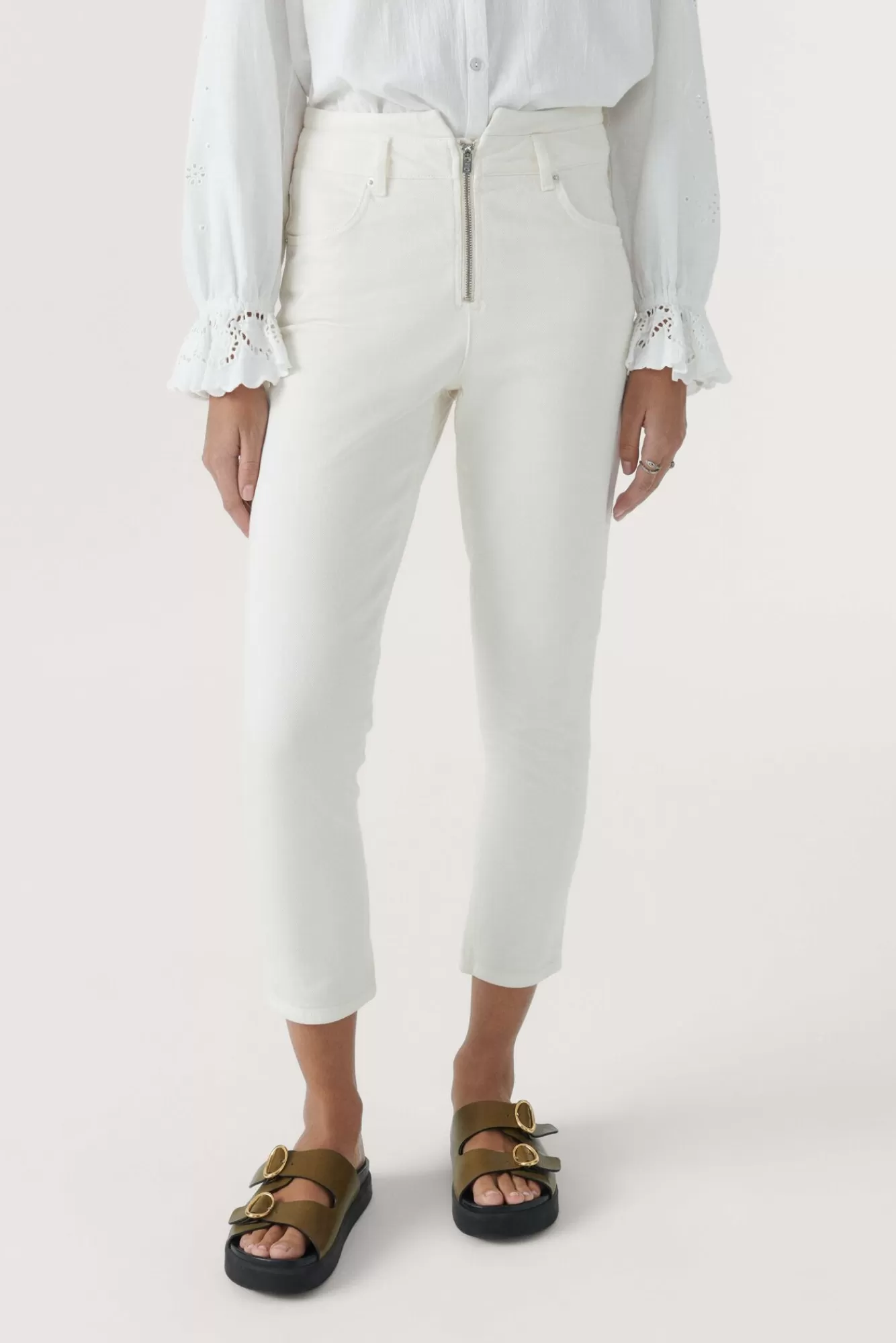 ba&sh Denim*Inzo. Blanc Ecru