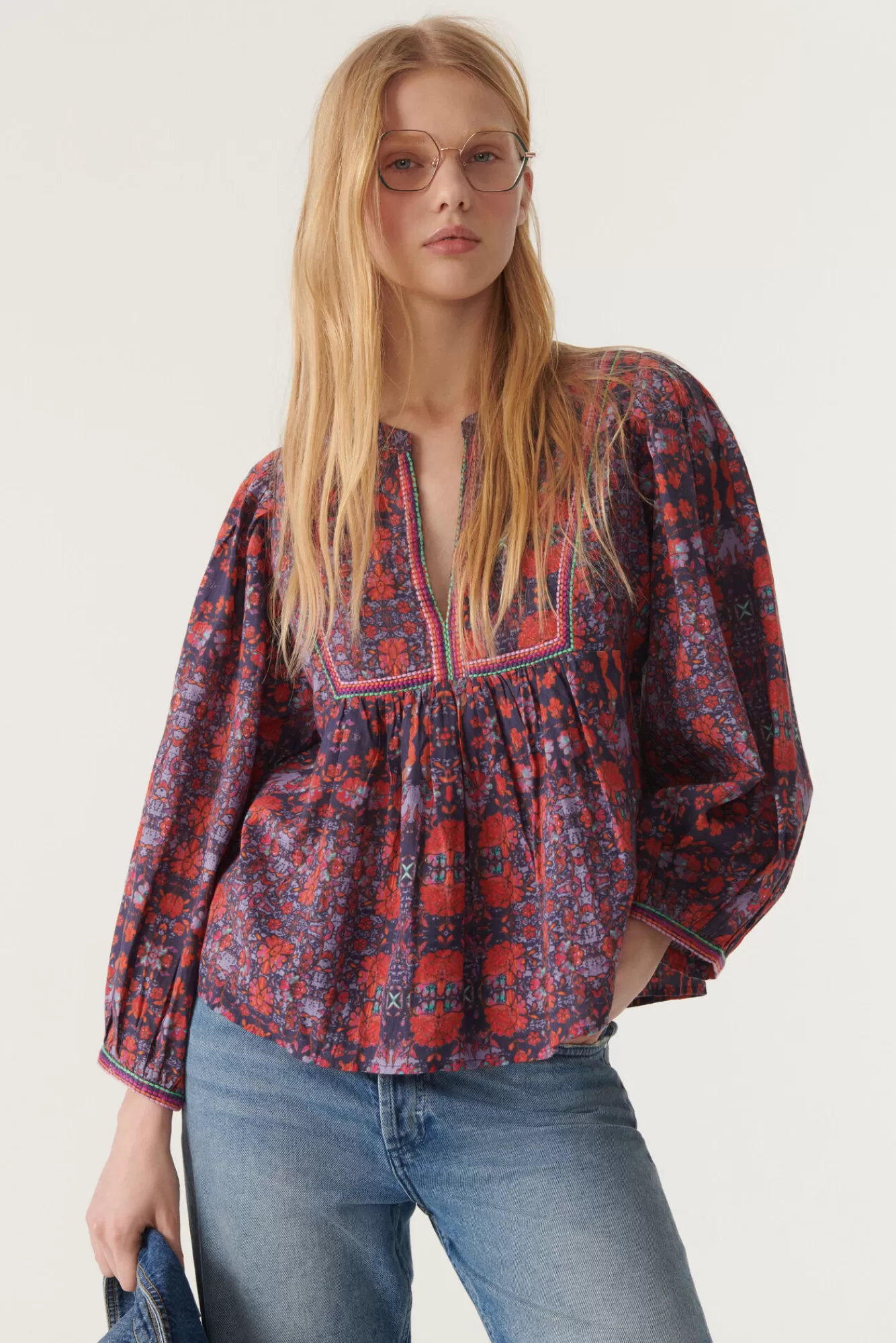 ba&sh Tops & Chemises*Jade. Bleu