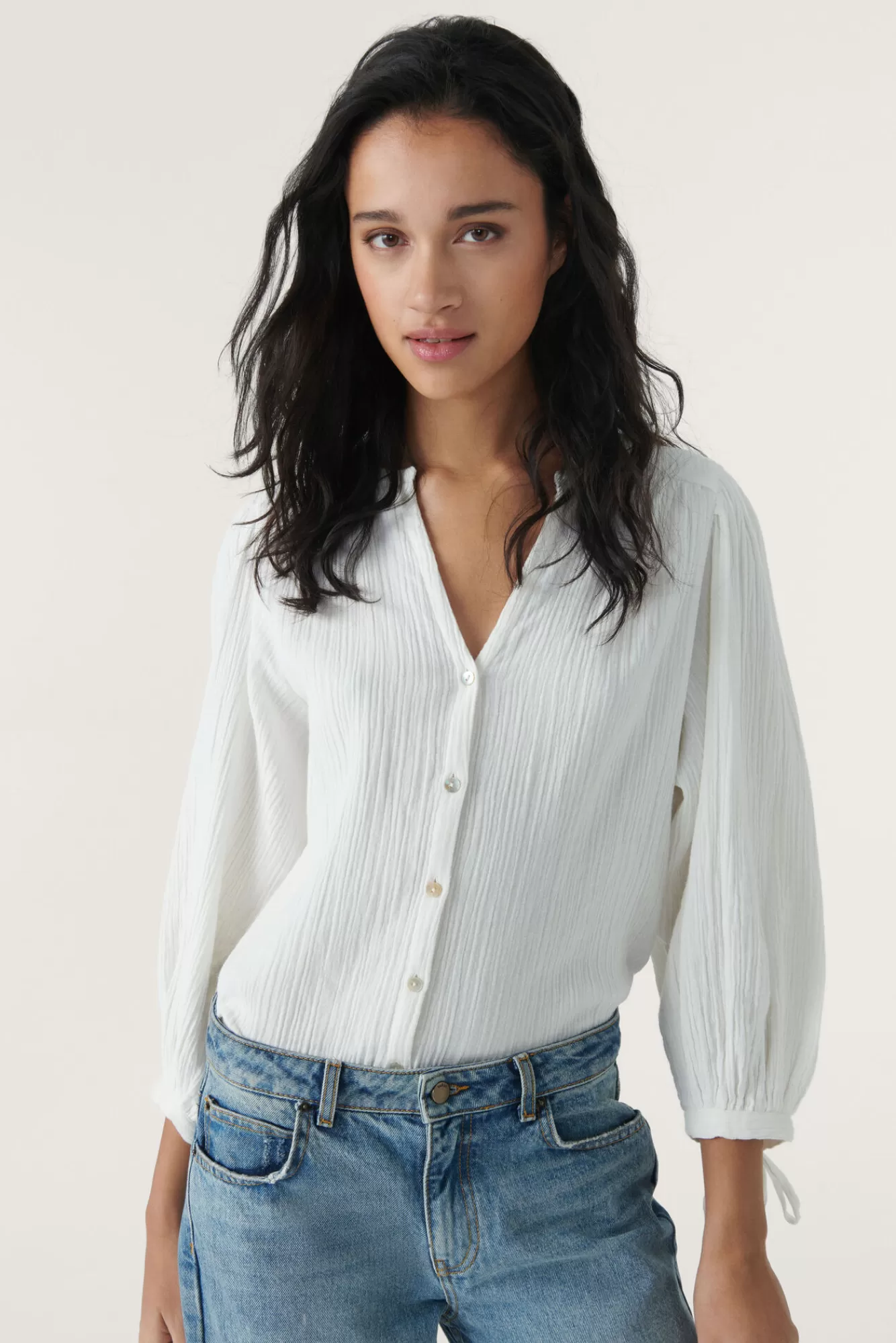ba&sh Tops & Chemises*Kida. Blanc Ecru