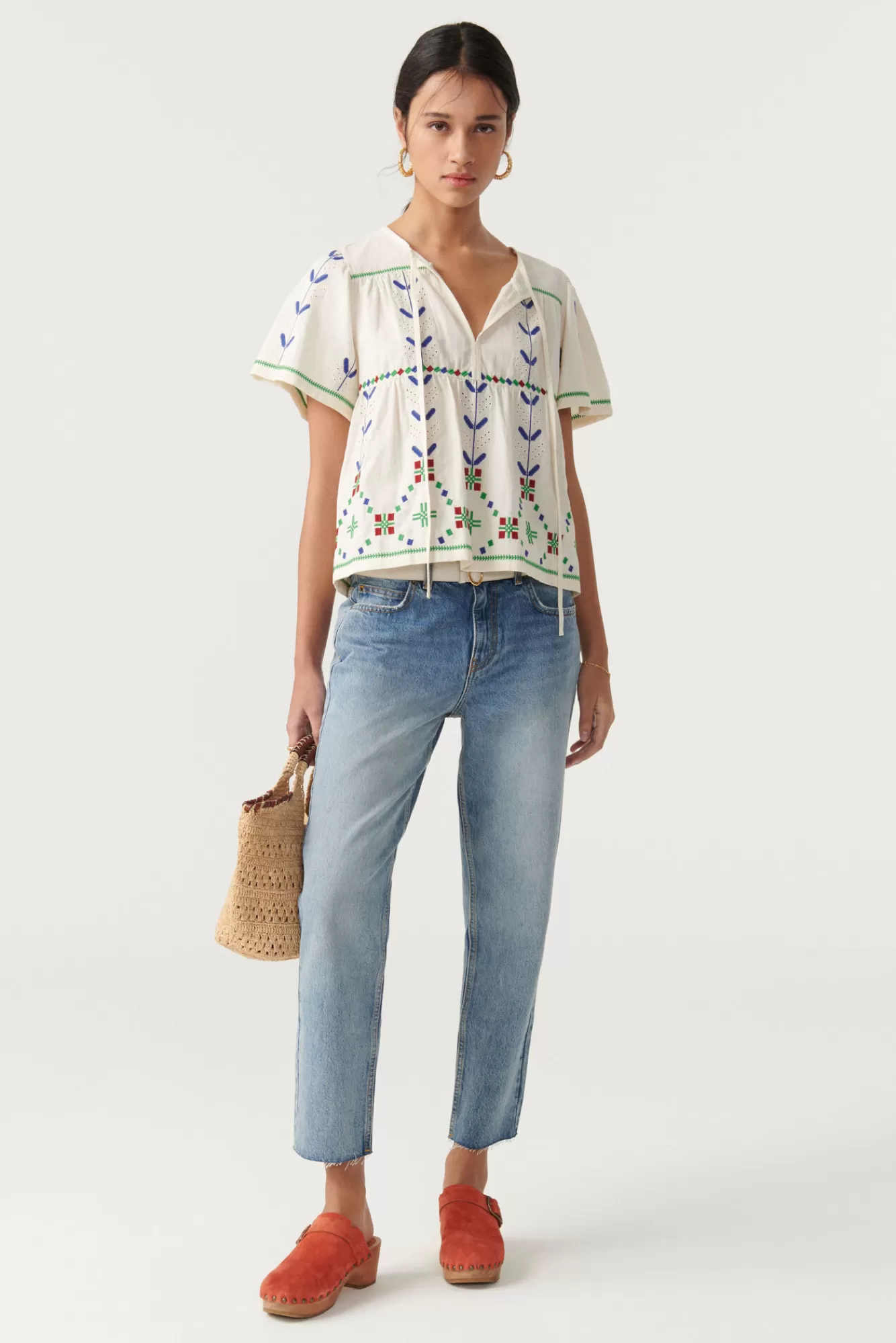ba&sh Tops & Chemises*Kimber. Blanc Ecru