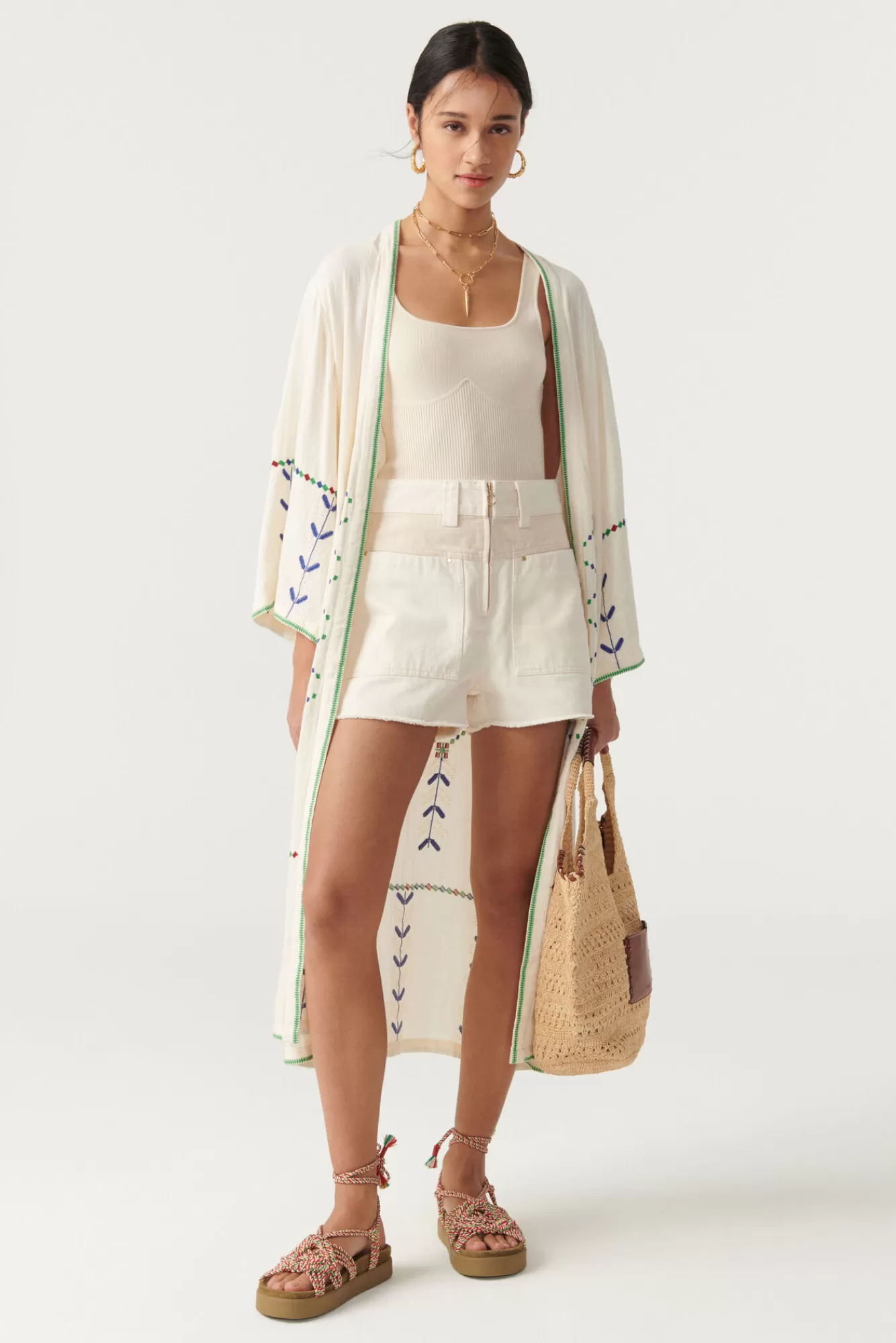 ba&sh Vestes & Manteaux*Kimo. Blanc Ecru