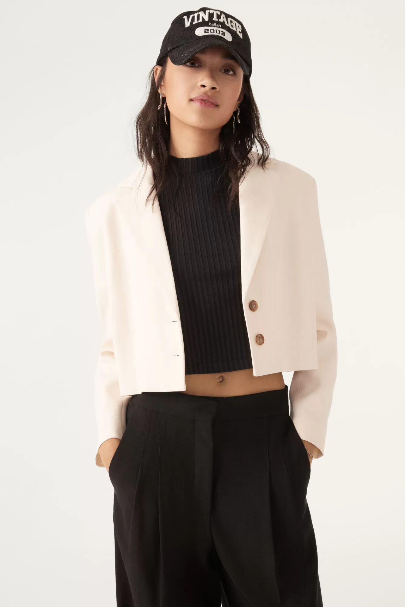 ba&sh Vestes & Manteaux*Kisty. Blanc Ecru