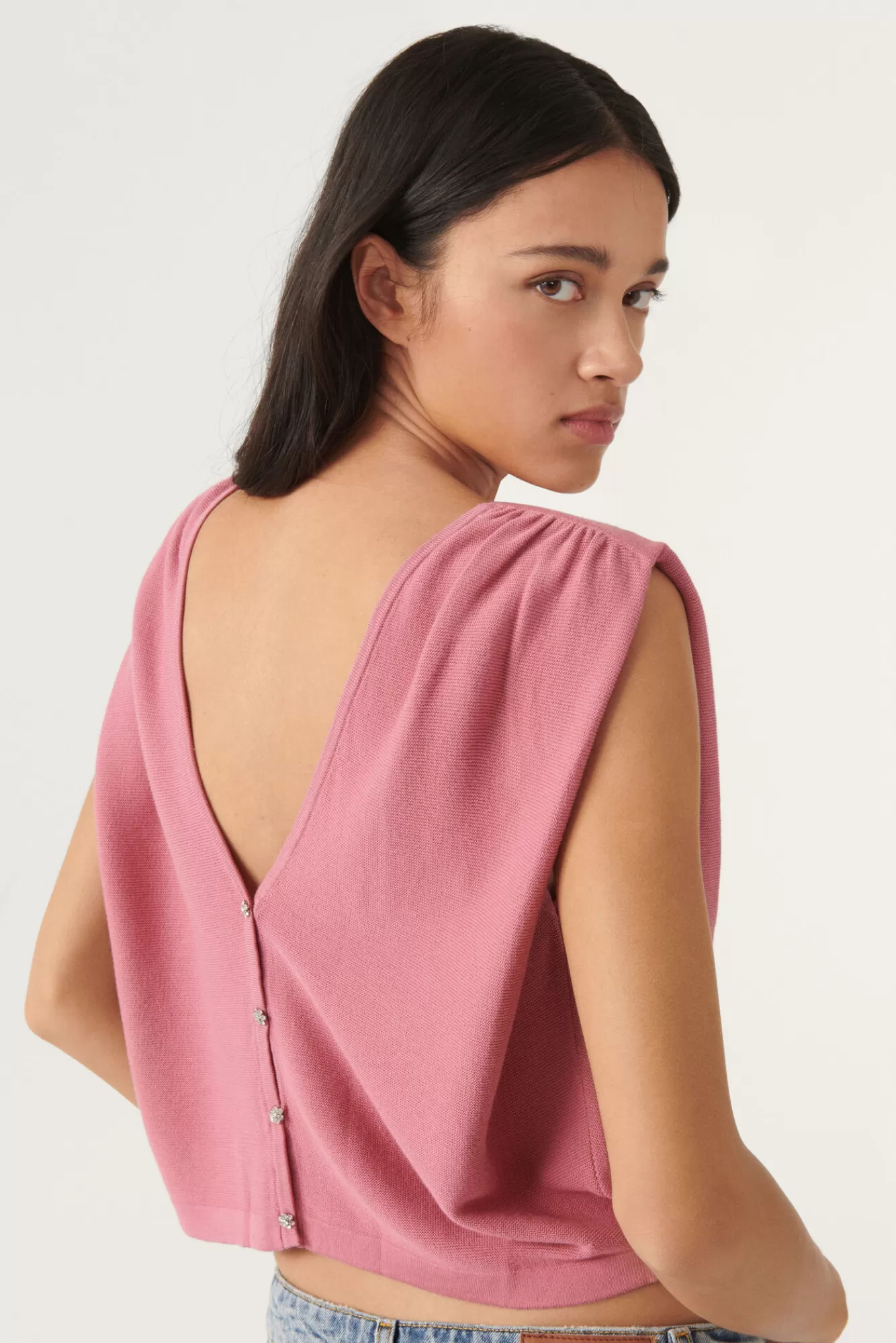 ba&sh Sweatshirts*Lastien. Vieux Rose
