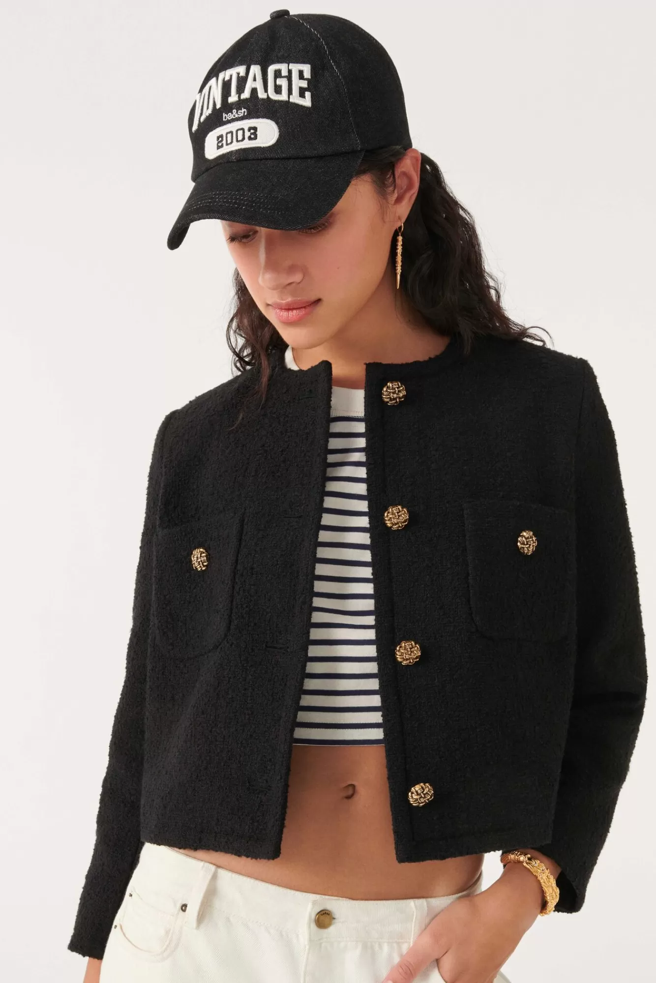 ba&sh Vestes & Manteaux*Meredith. Noir