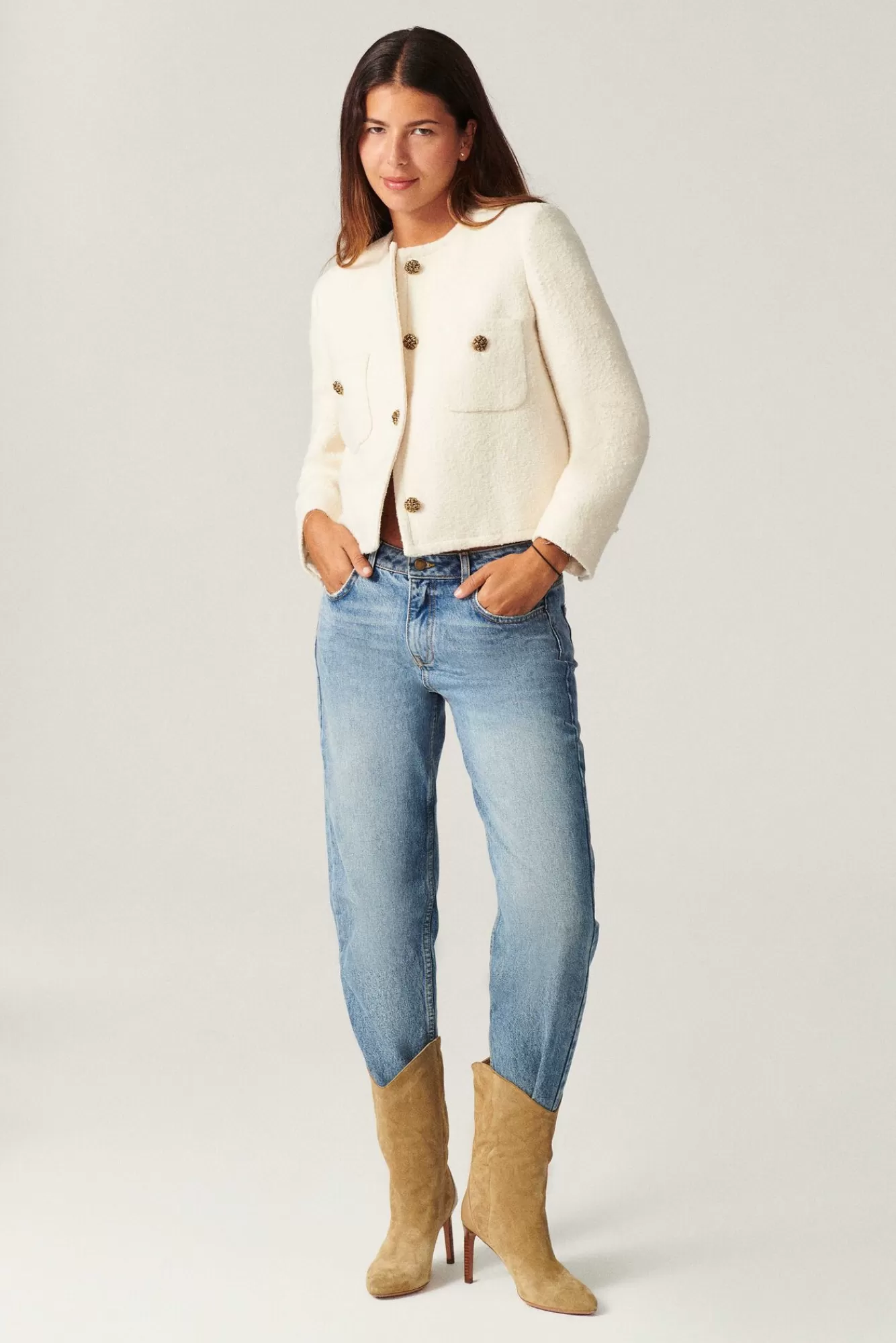 ba&sh Vestes & Manteaux*Meredith. Blanc Ecru