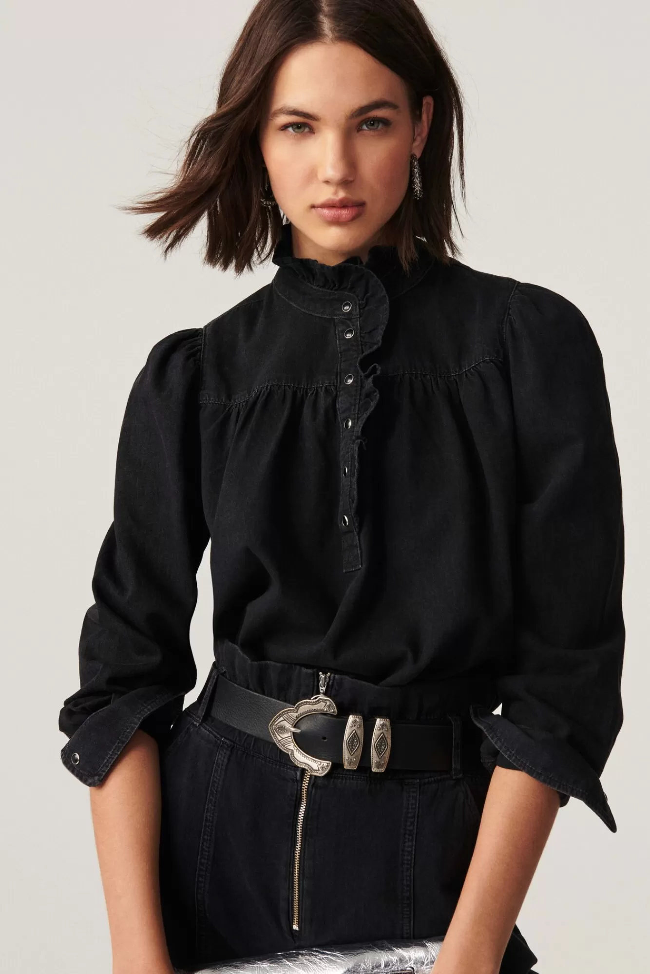 ba&sh Tops & Chemises*Milac. Noir