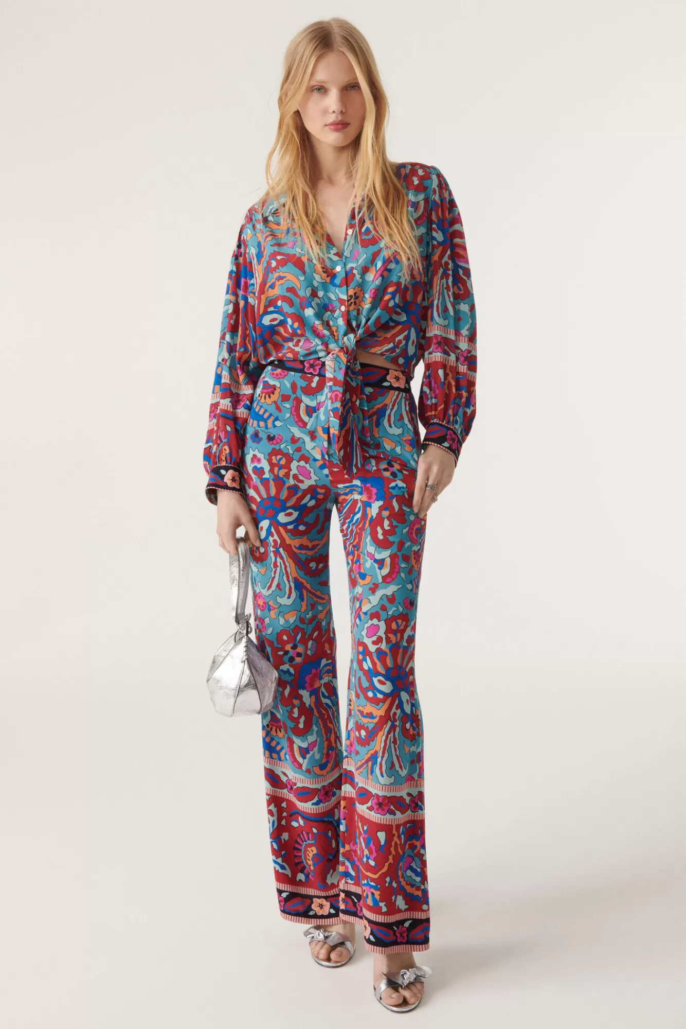 ba&sh Pantalons*Milou. Blanc Ecru
