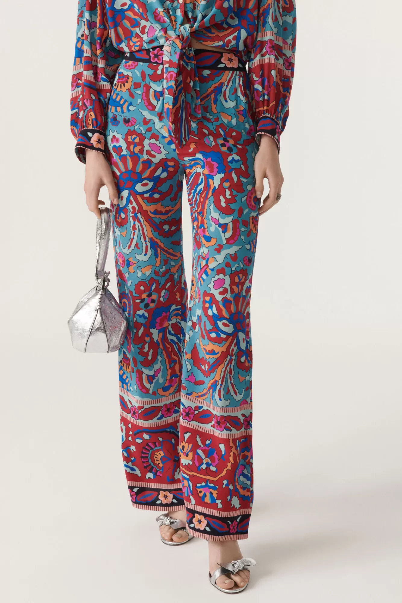 ba&sh Pantalons*Milou. Blanc Ecru