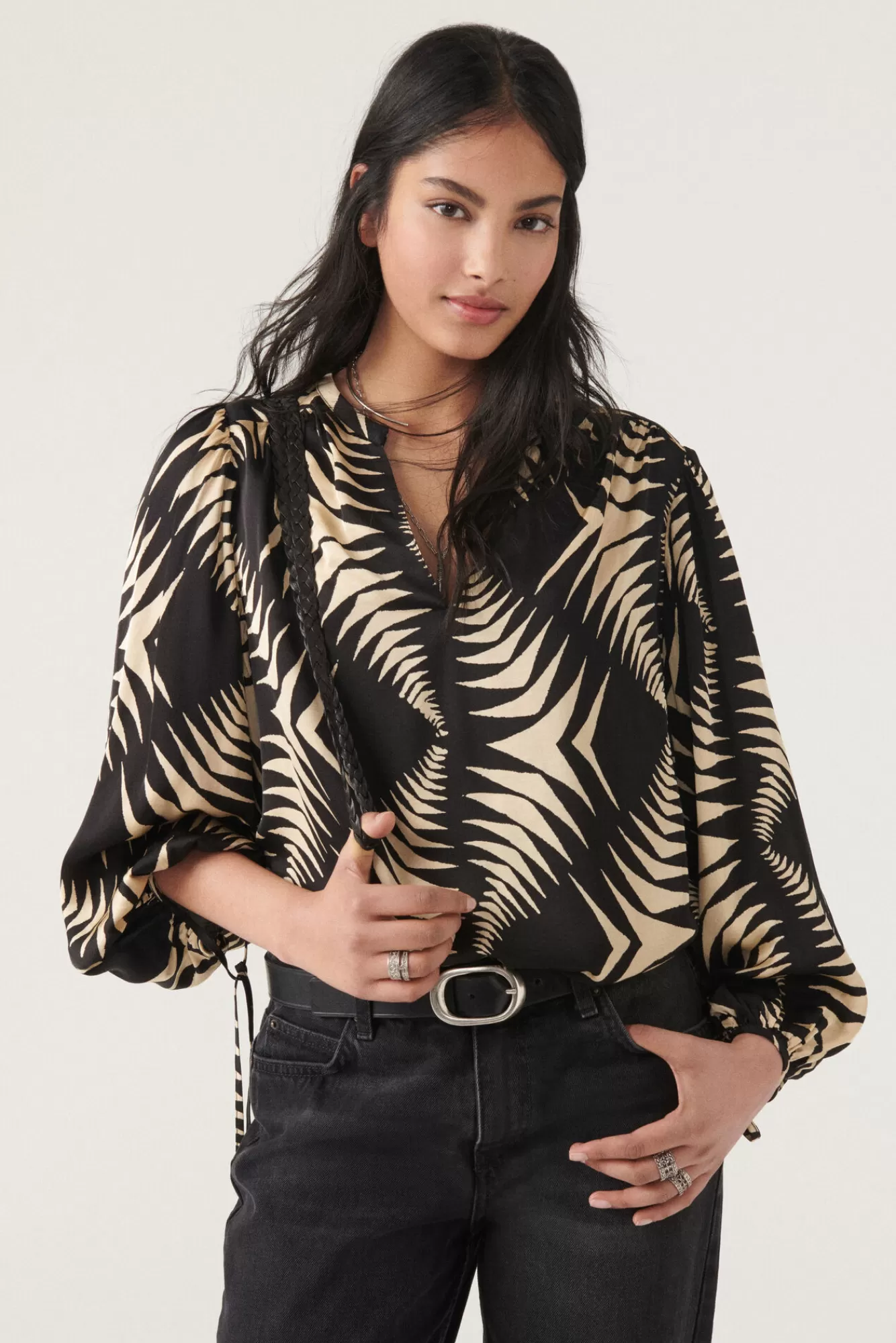 ba&sh Tops & Chemises*Nemona. Noir