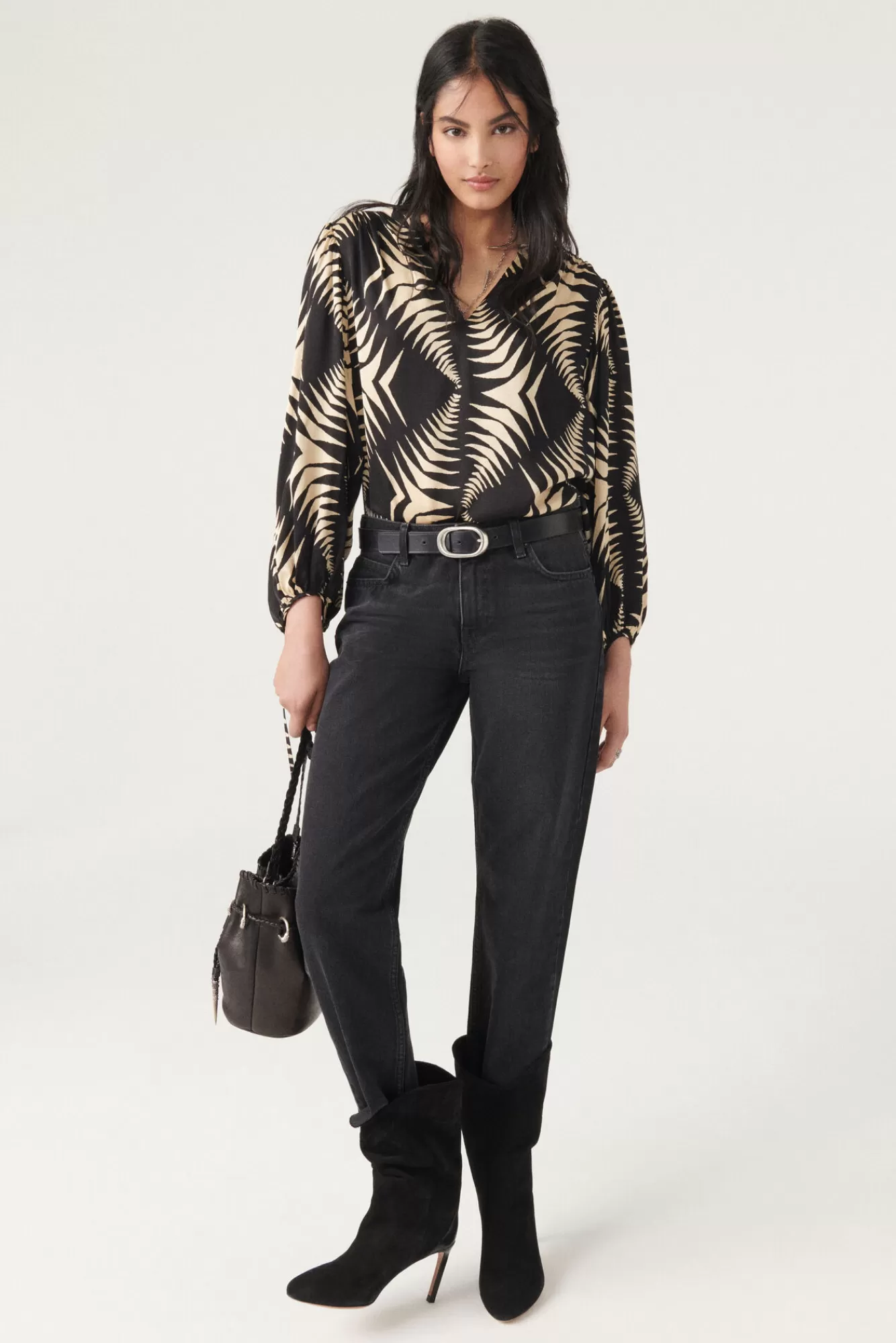 ba&sh Tops & Chemises*Nemona. Noir