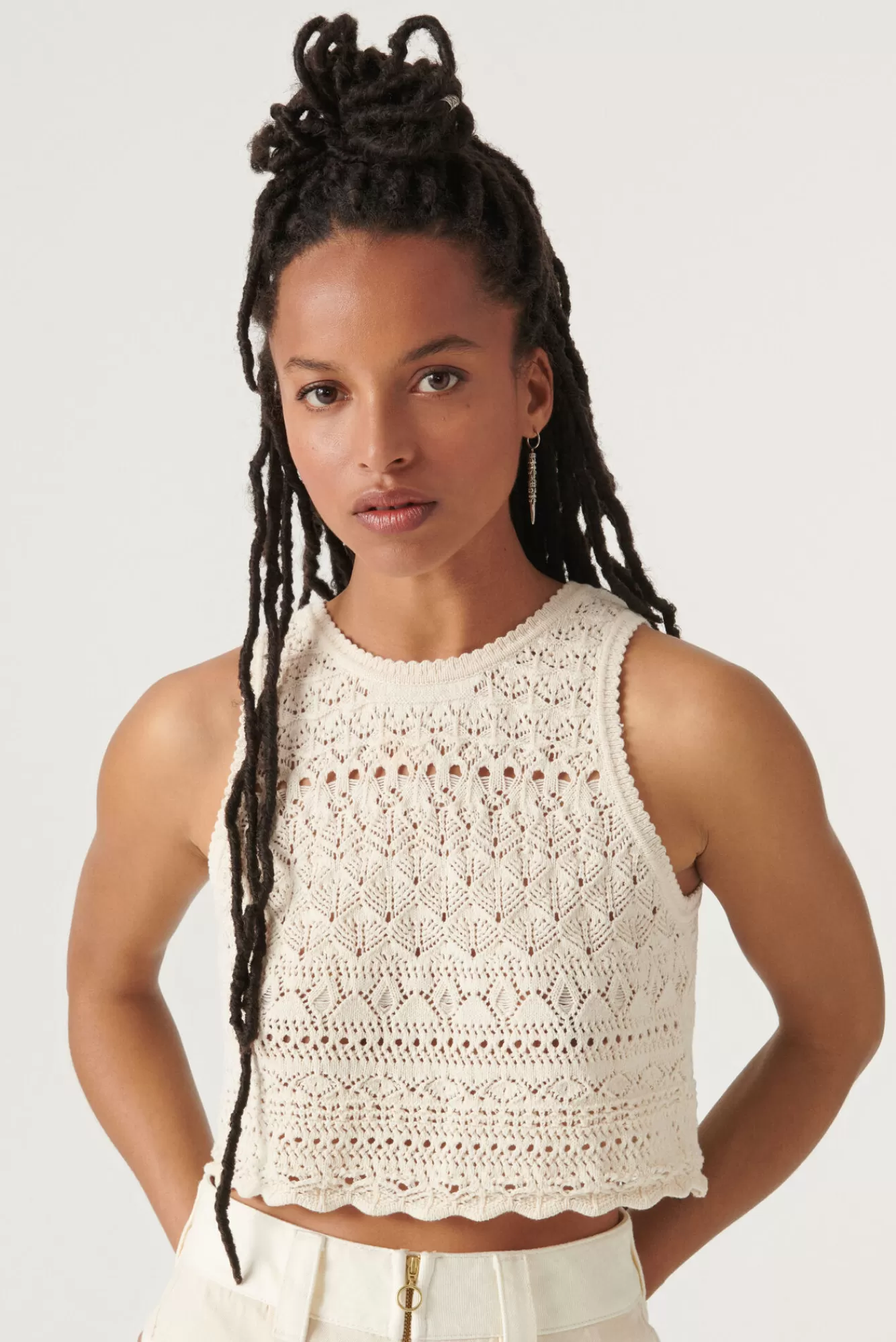 ba&sh Tops & Chemises*Pierce. Blanc Ecru