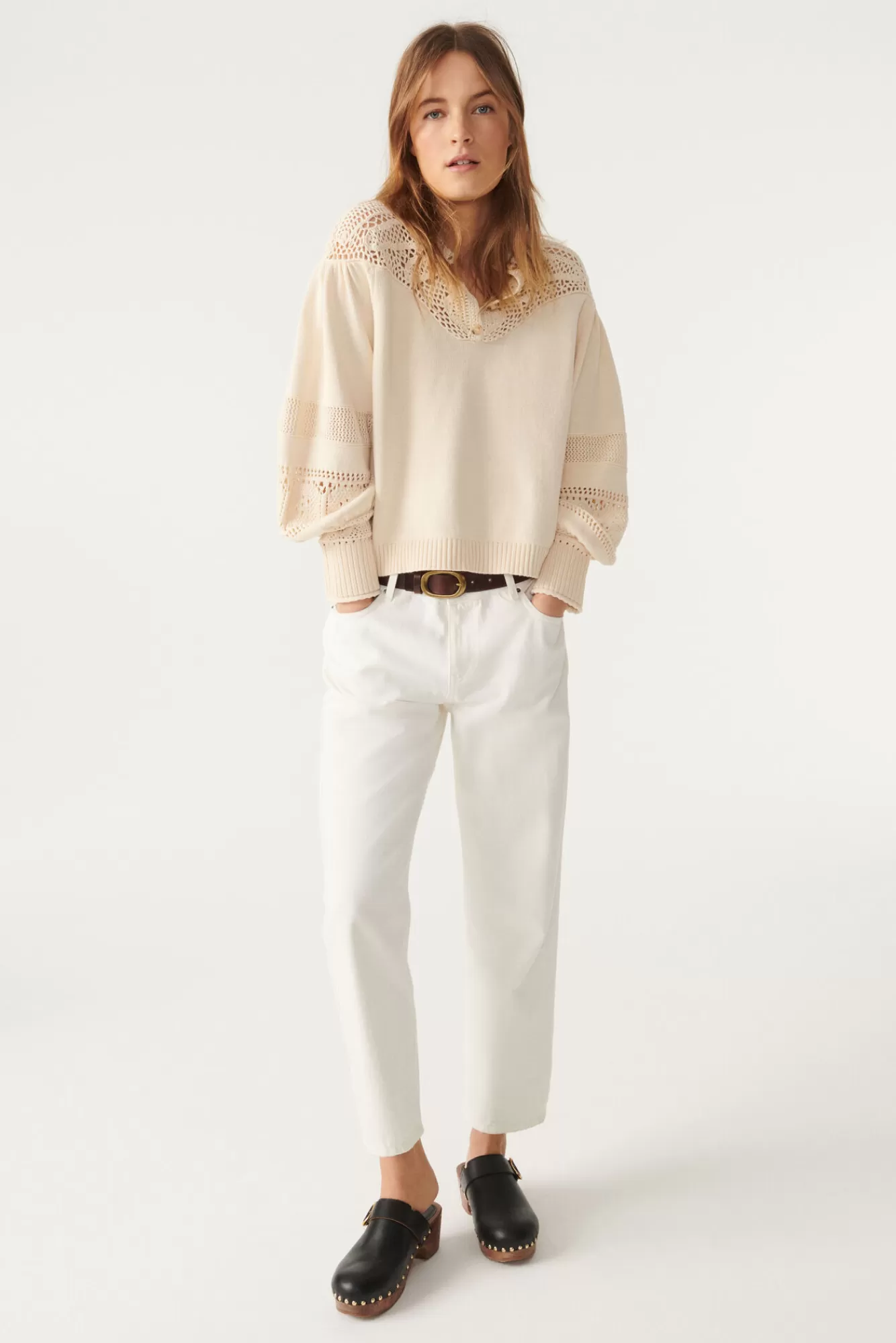 ba&sh Mailles*Pino. Blanc Ecru
