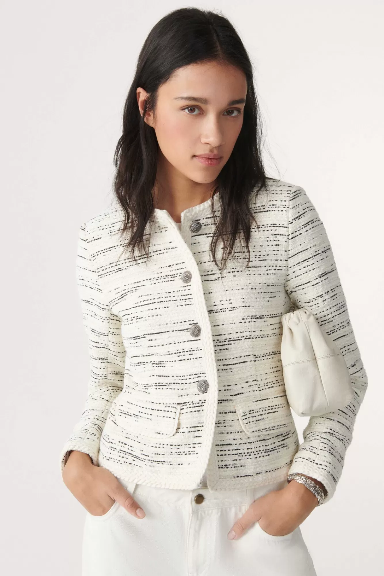 ba&sh Vestes & Manteaux*Roza. Blanc Ecru