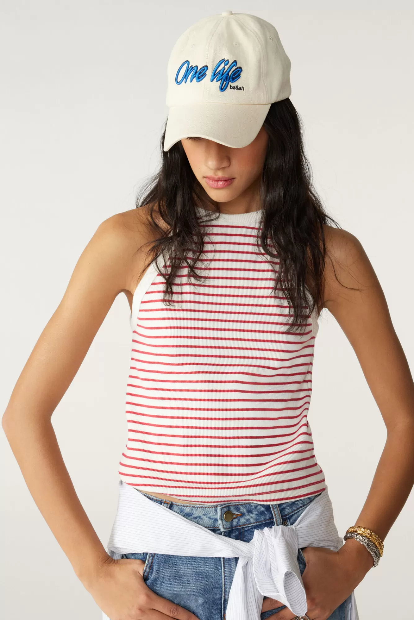 ba&sh T-Shirts*Saluso. Blanc Ecru