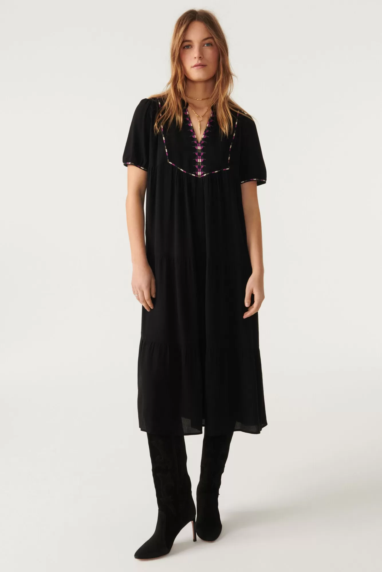 ba&sh Robes*Tisolde. Noir