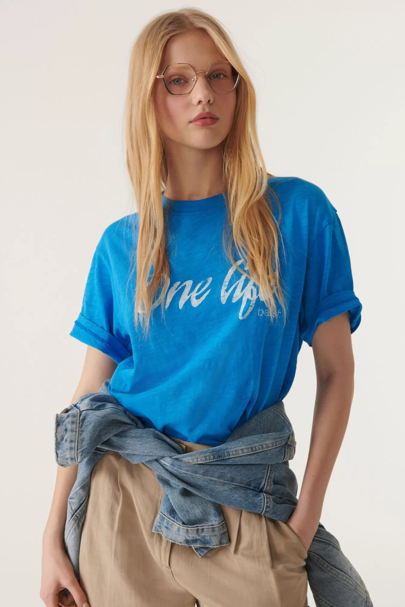 ba&sh T-Shirts*Varper. Blanc Ecru