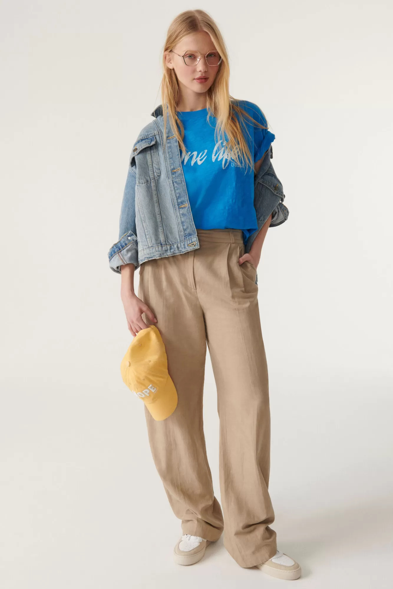 ba&sh T-Shirts*Varper. Blanc Ecru