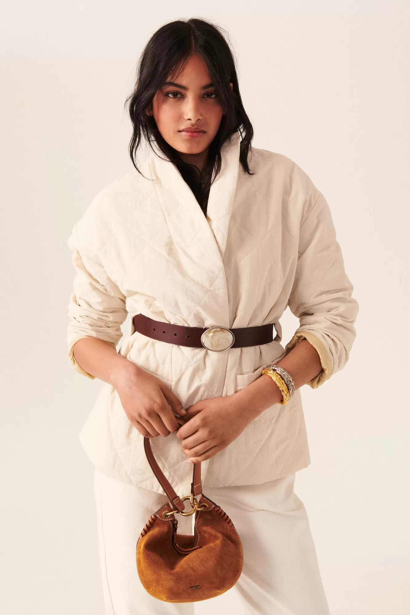 ba&sh Vestes & Manteaux*Wicky. Blanc Ecru