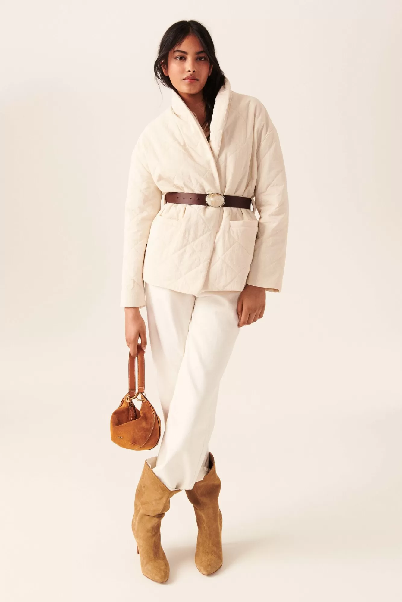 ba&sh Vestes & Manteaux*Wicky. Blanc Ecru