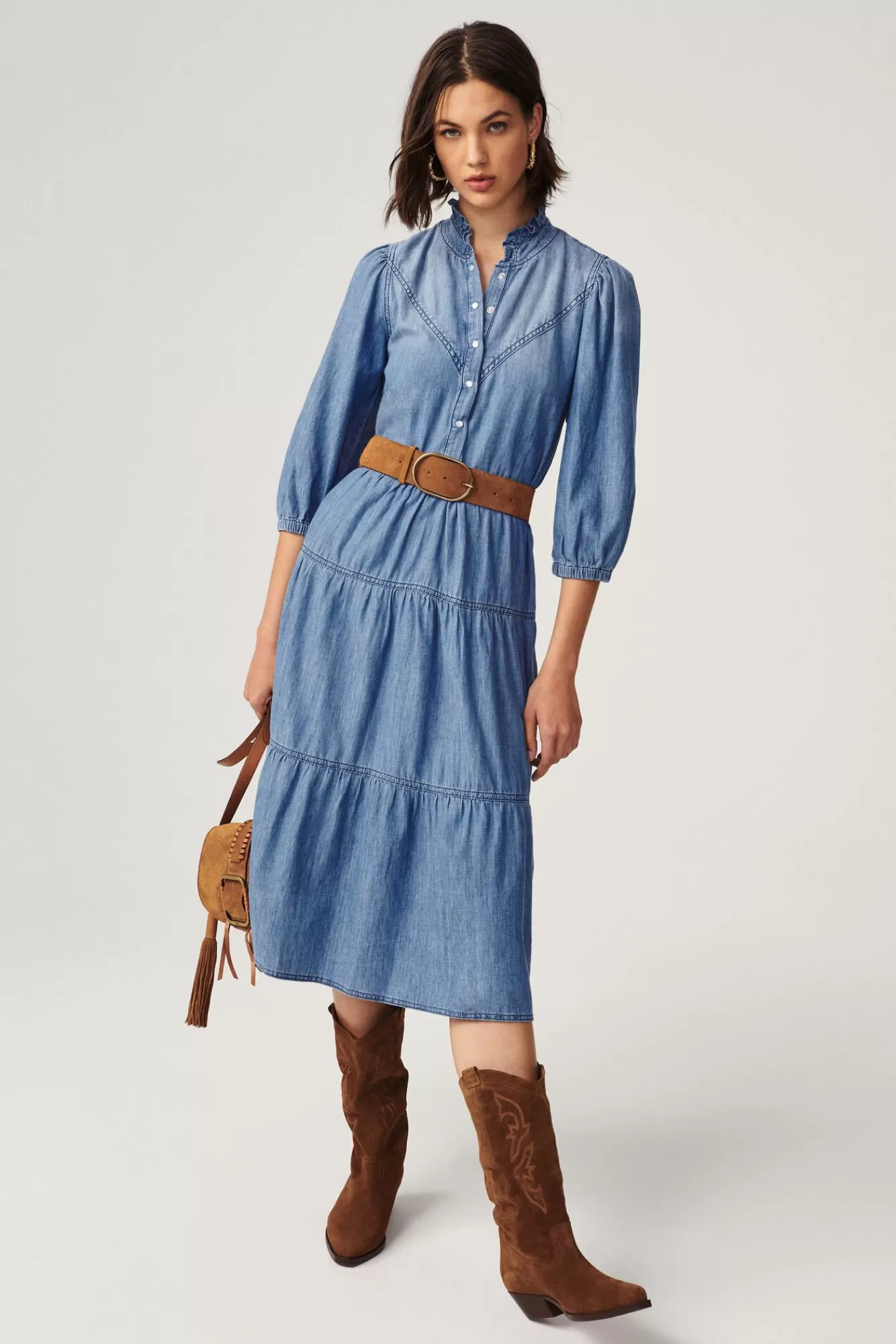 ba&sh Robes*Willow. Bleu
